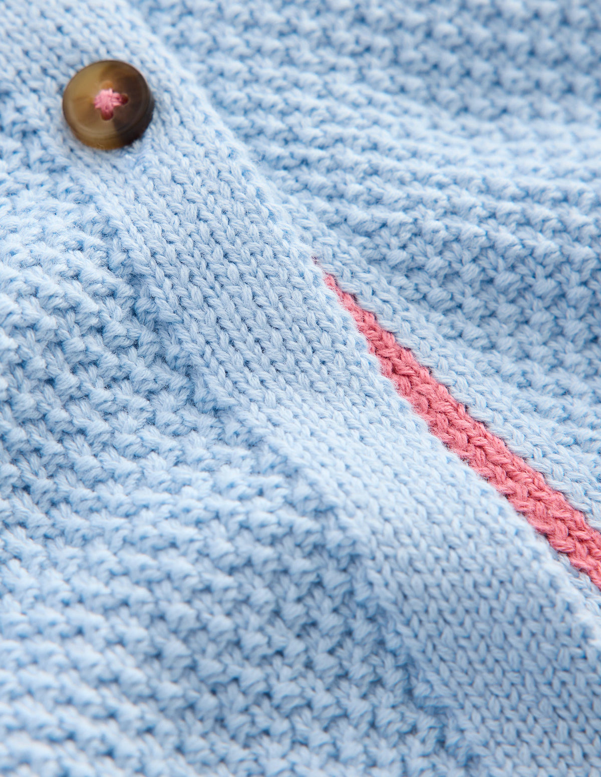 Everyday Cotton Cardigan-Glacier Blue - Image 3