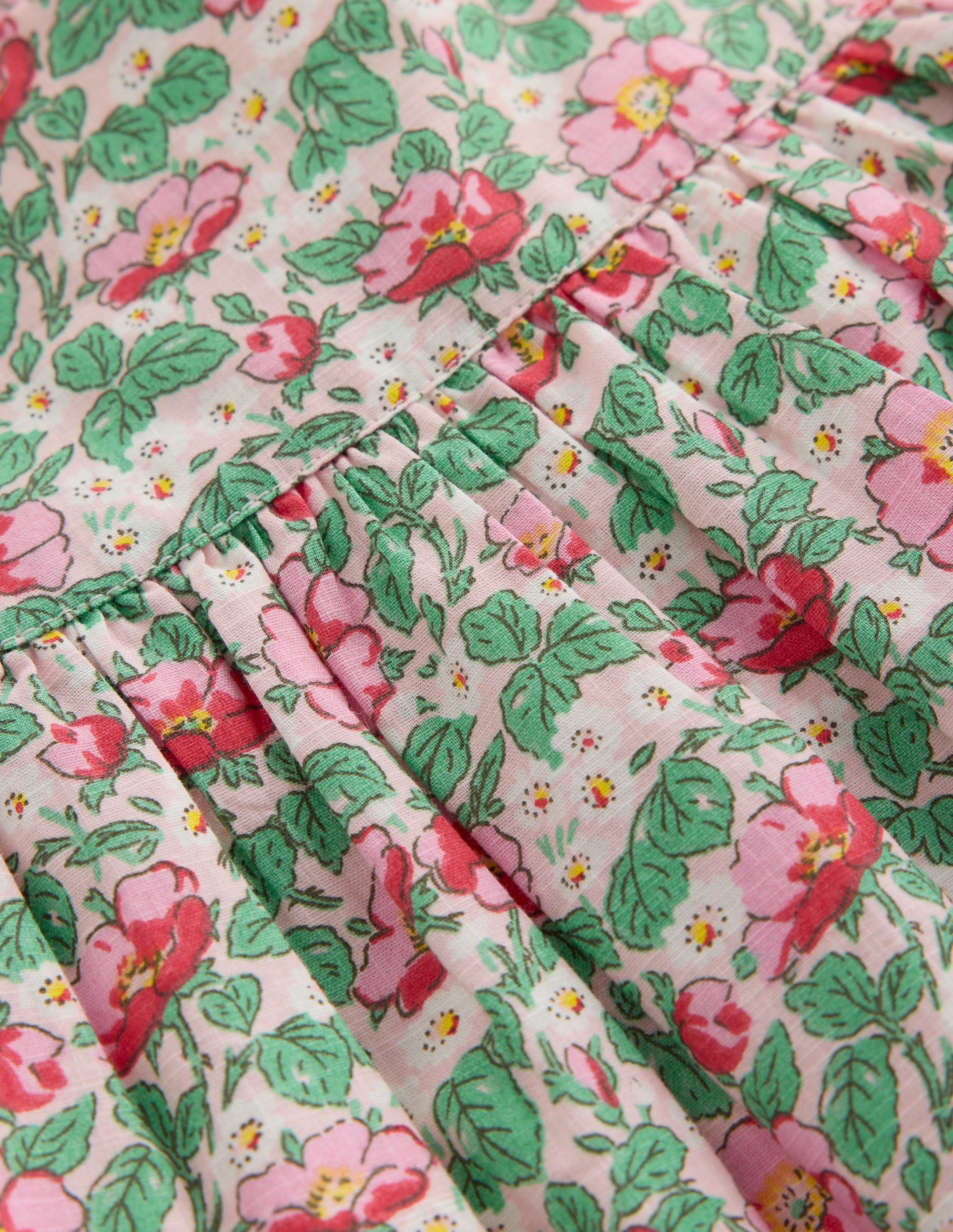 Nostalgic Pinny Dress-Chalk Pink Rose - Image 3