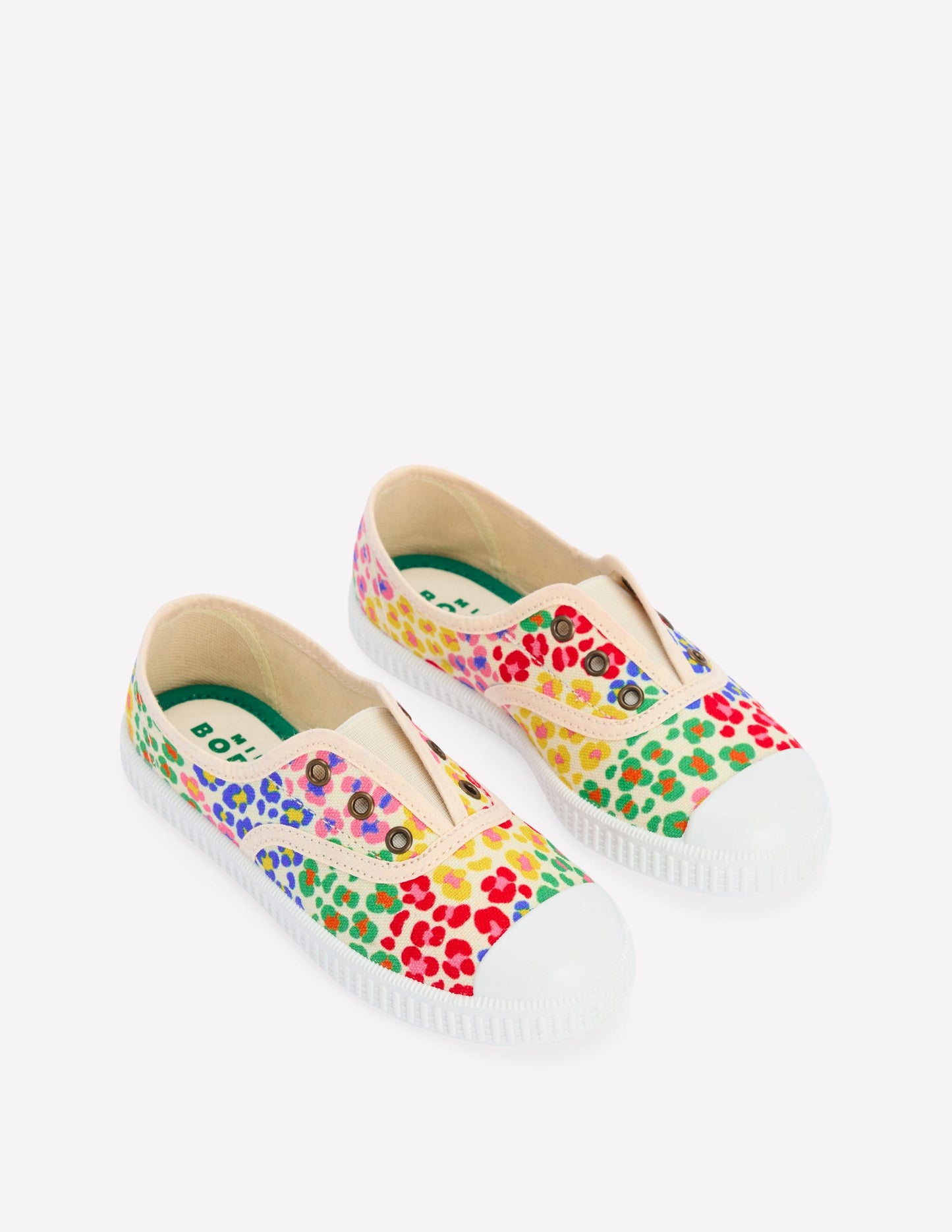 Laceless Canvas Pull-ons-Multi Leopard