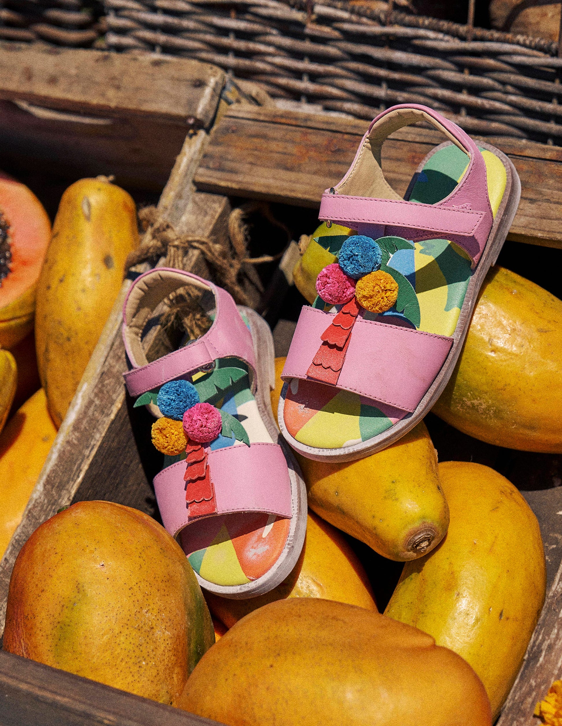 Fun Leather Sandals-Jungle-4