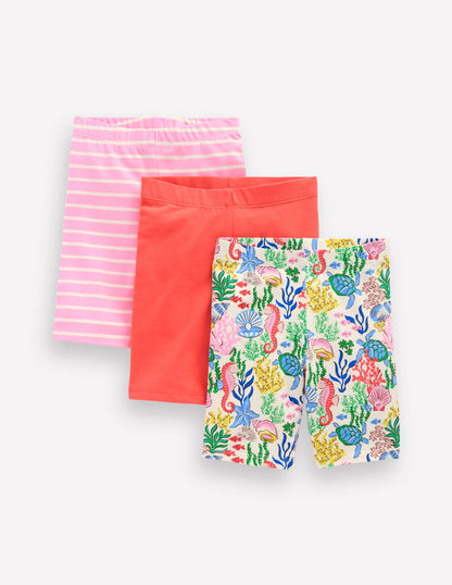 3-pack Cycling Shorts-Multi Coral Cove-1