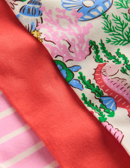 3-pack Cycling Shorts-Multi Coral Cove-2