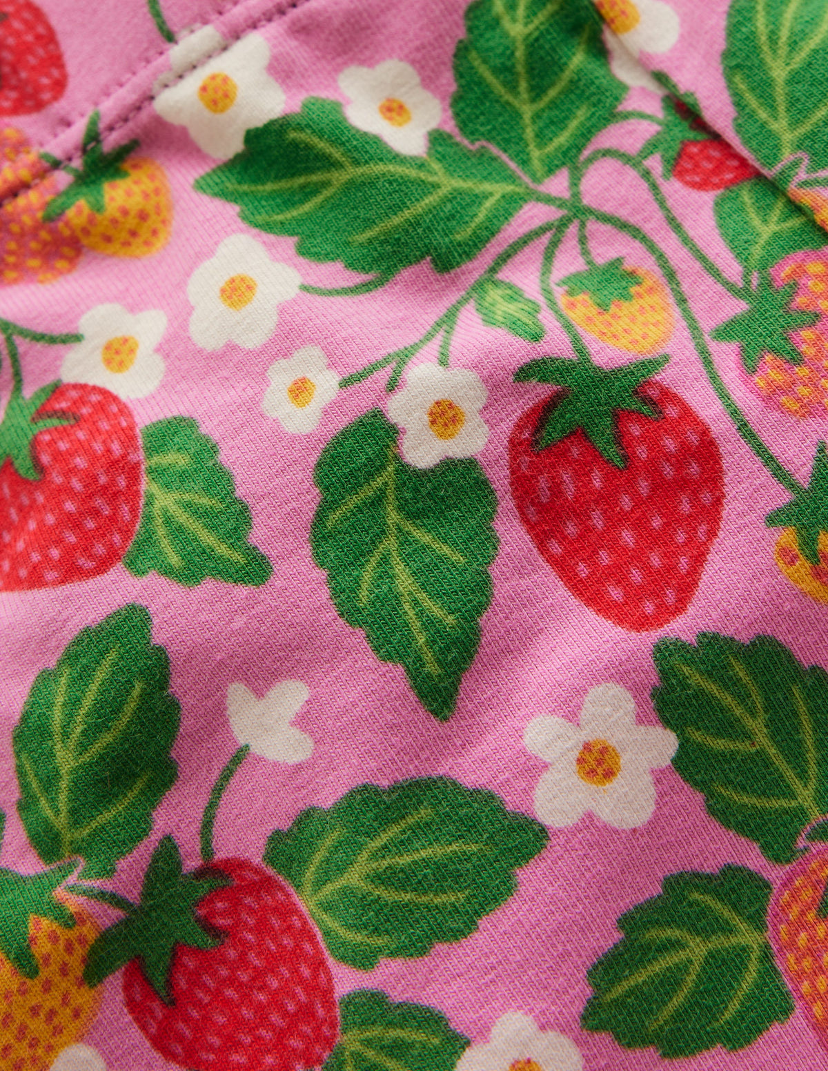 Cartwheel Shorts-Cosmos Pink Strawberry Patch - Image 3