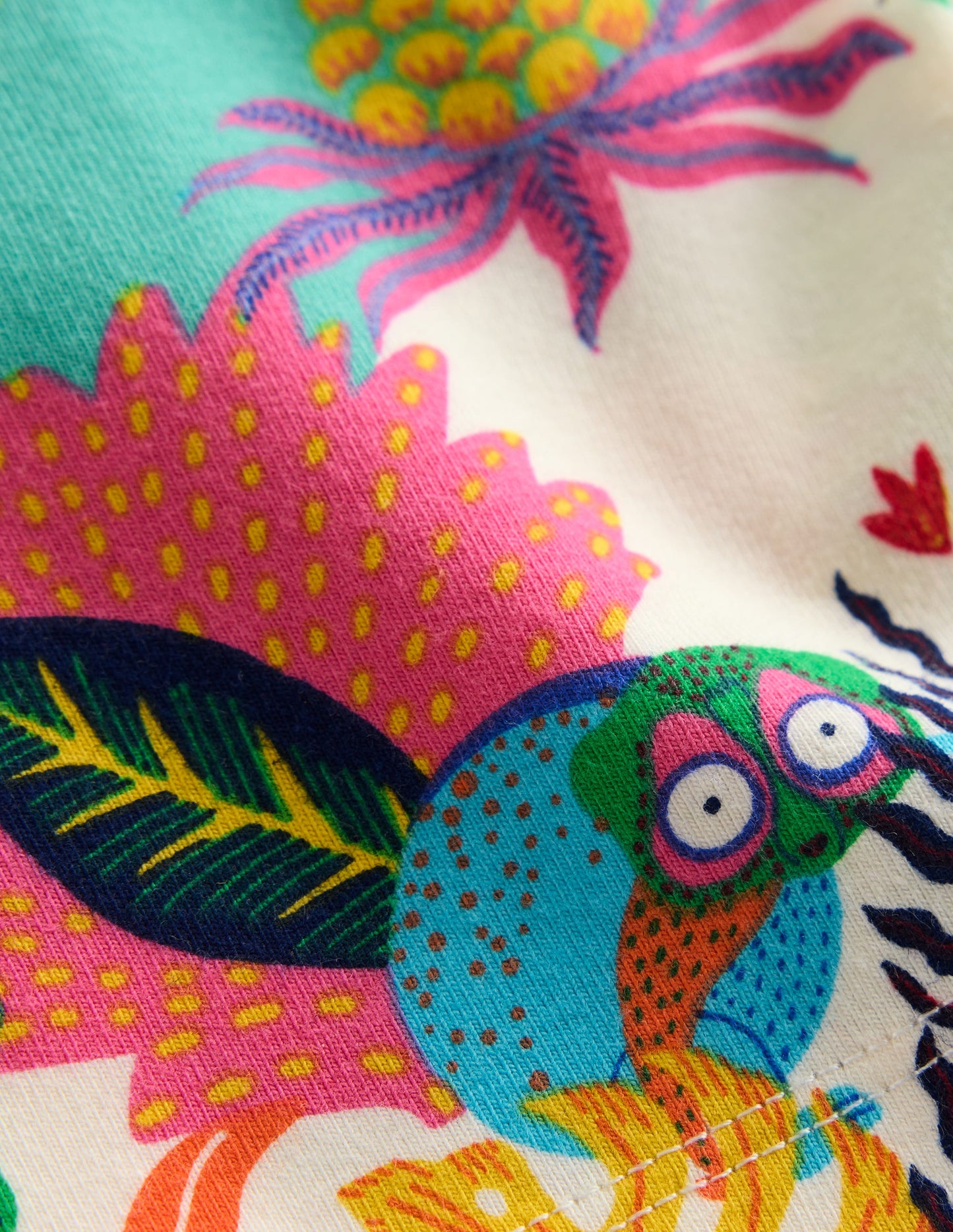 Cartwheel Shorts-Soft Ivory Multi Jungle