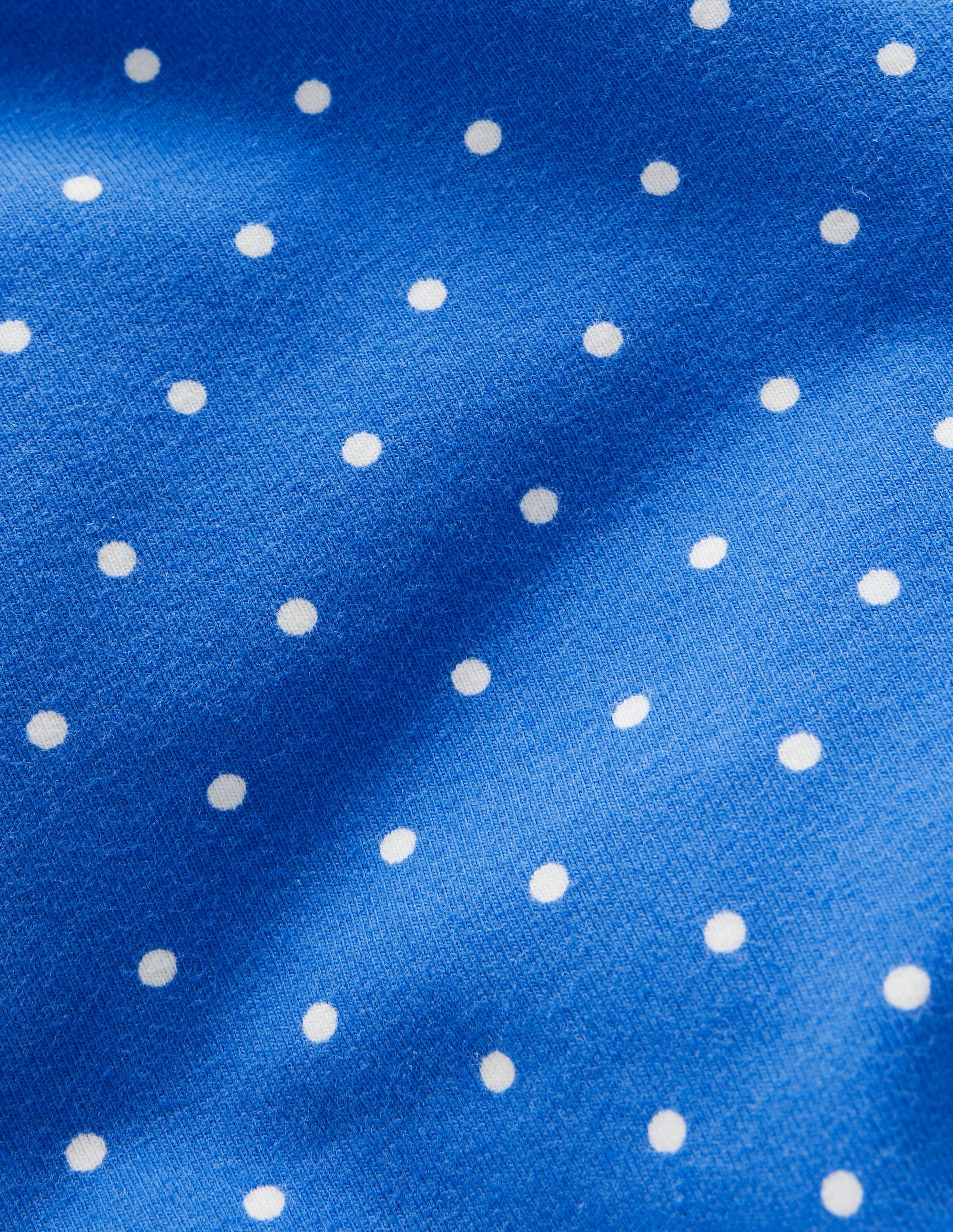 Fun Cropped Leggings-Kingfisher Blue Pin Spot - Image 3