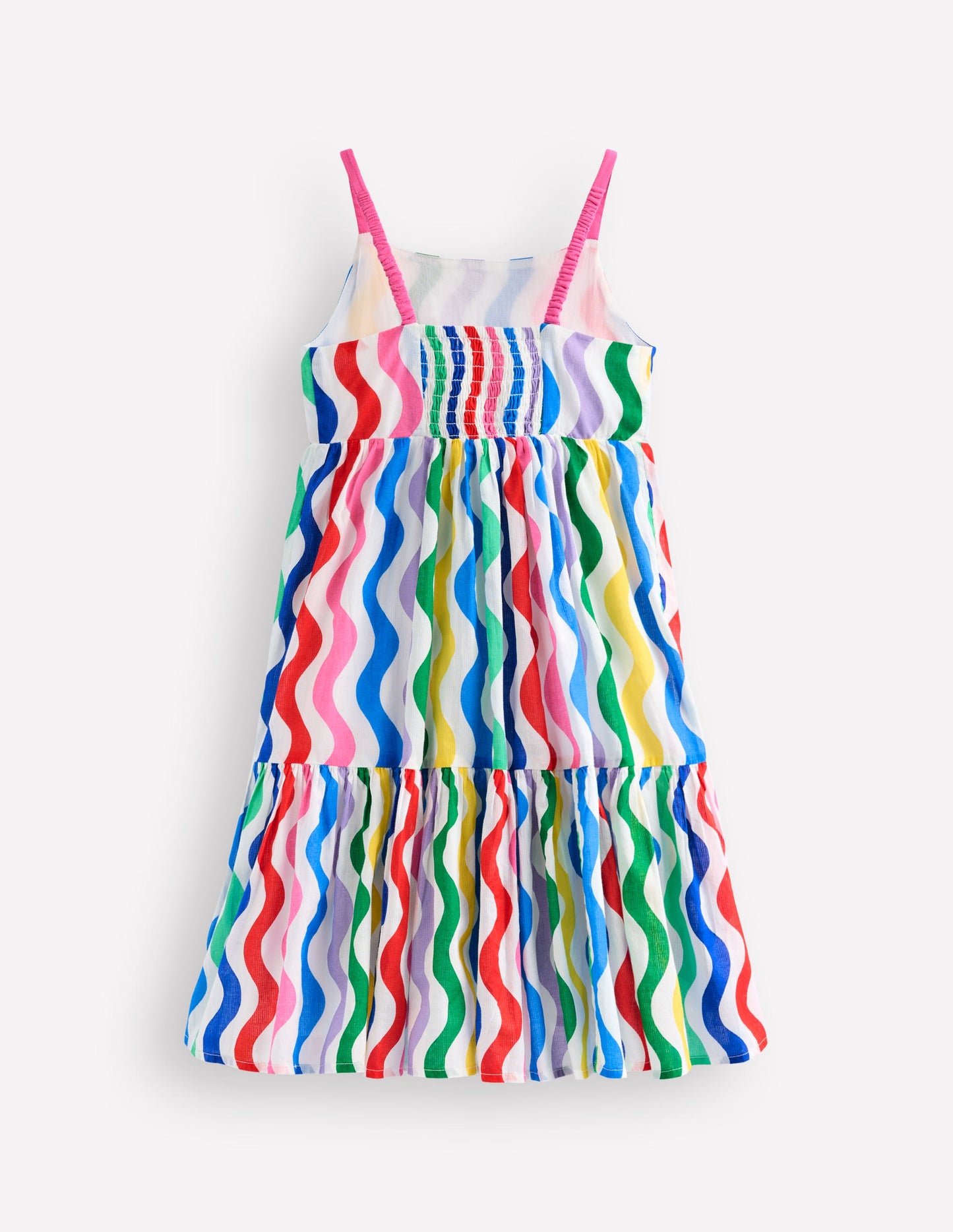 Aurelia Tiered Twirly Dress-Multi Wave