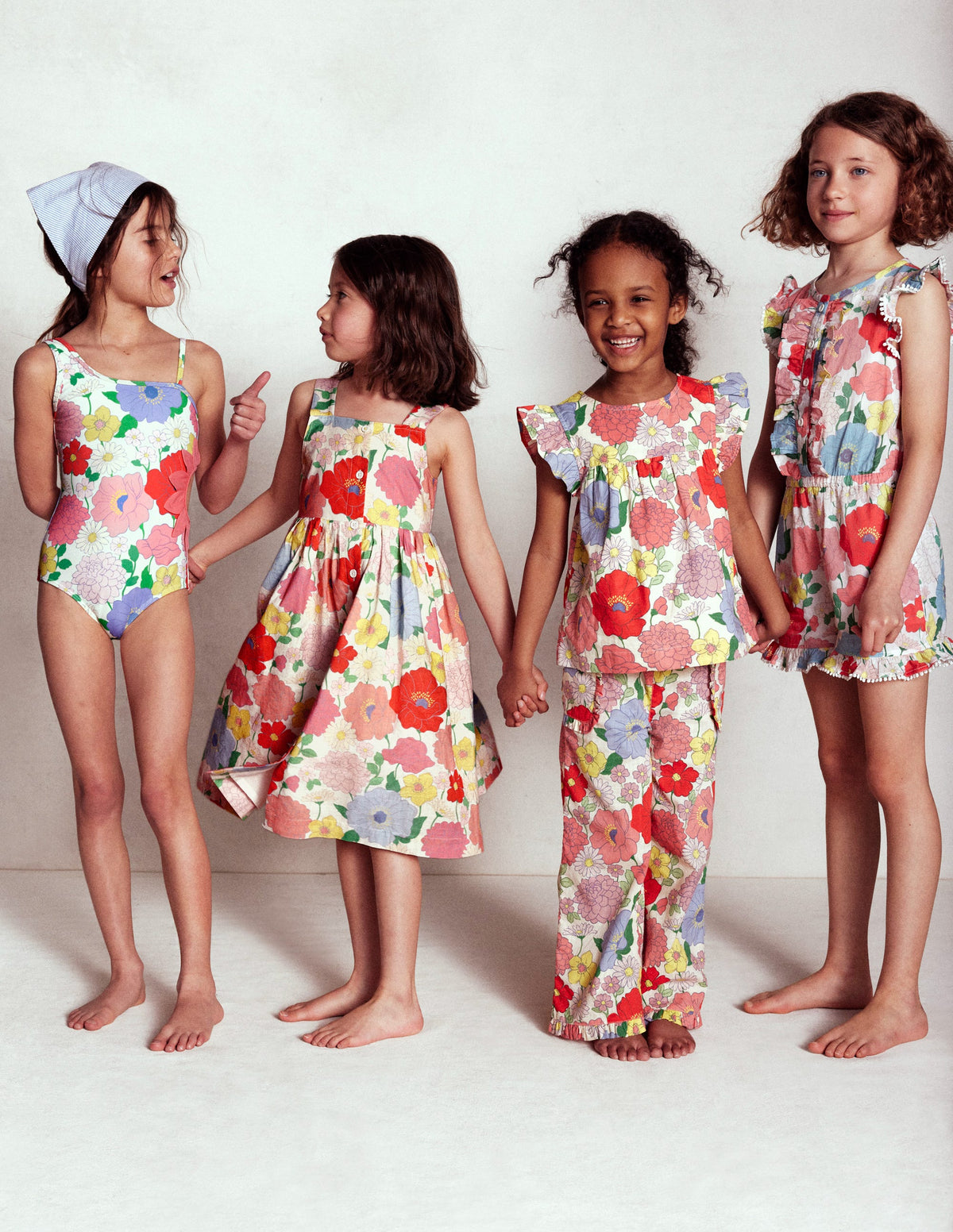 Remy Button Through Dress-Multi Summer Garden - Image 8