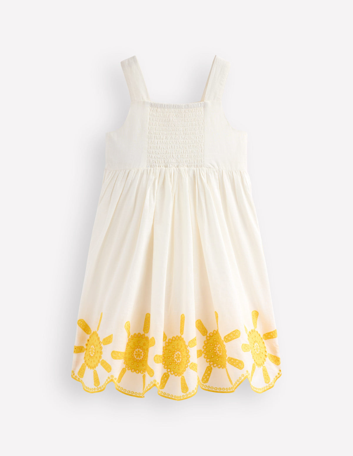 Remy Button Through Dress-Ivory Sunshine - Image 3