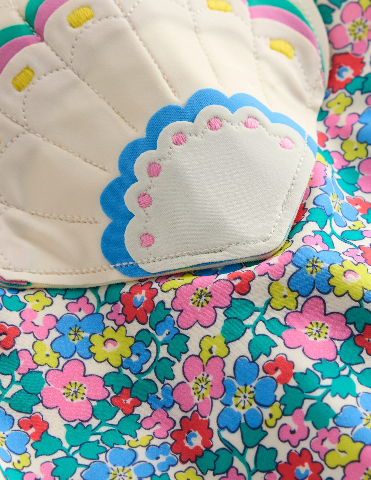 Ellery Fun Logo Swimsuit-Multi Flowerbed Shell - Image 3