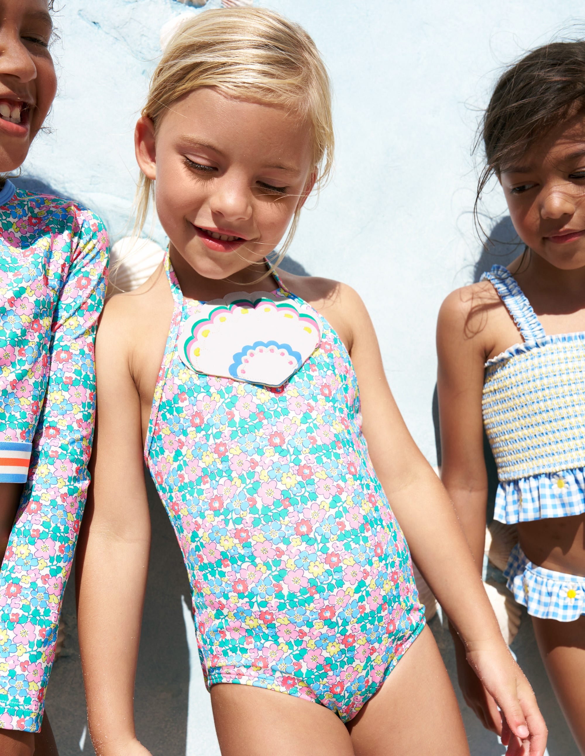 Ellery Fun Logo Swimsuit-Multi Flowerbed Shell - Image 4