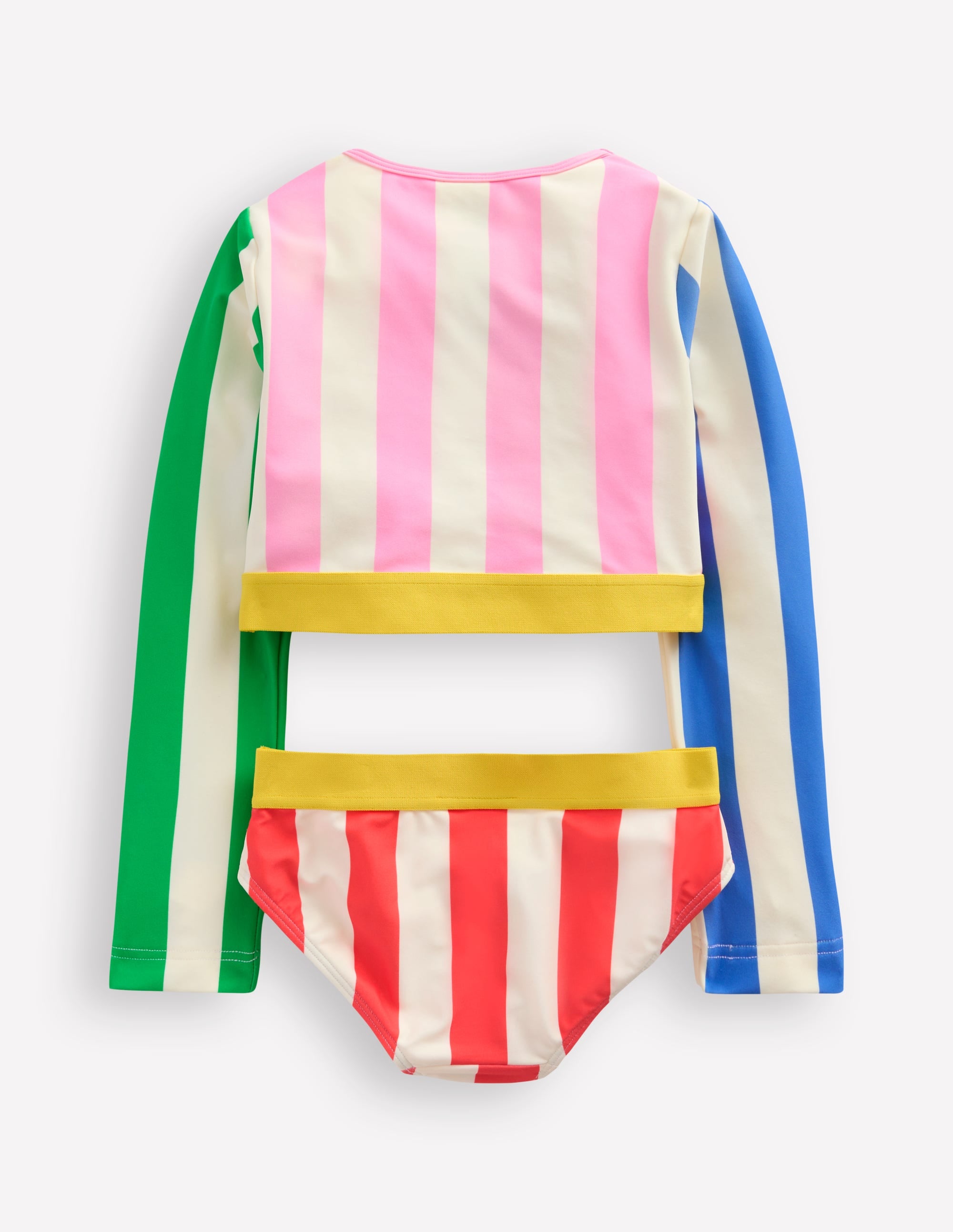 Cropped Rash Vest Set-Hotchpotch Stripe - Image 2