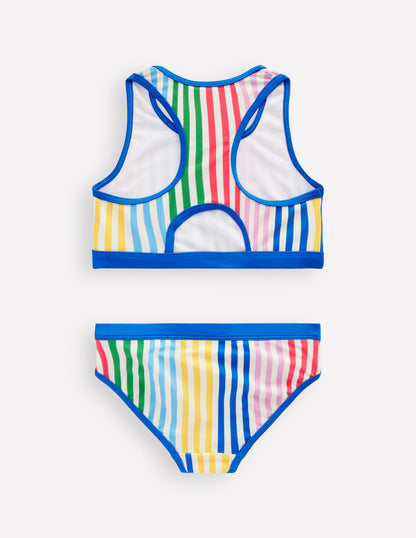 Racerback Bikini-Hotchpotch Stripe