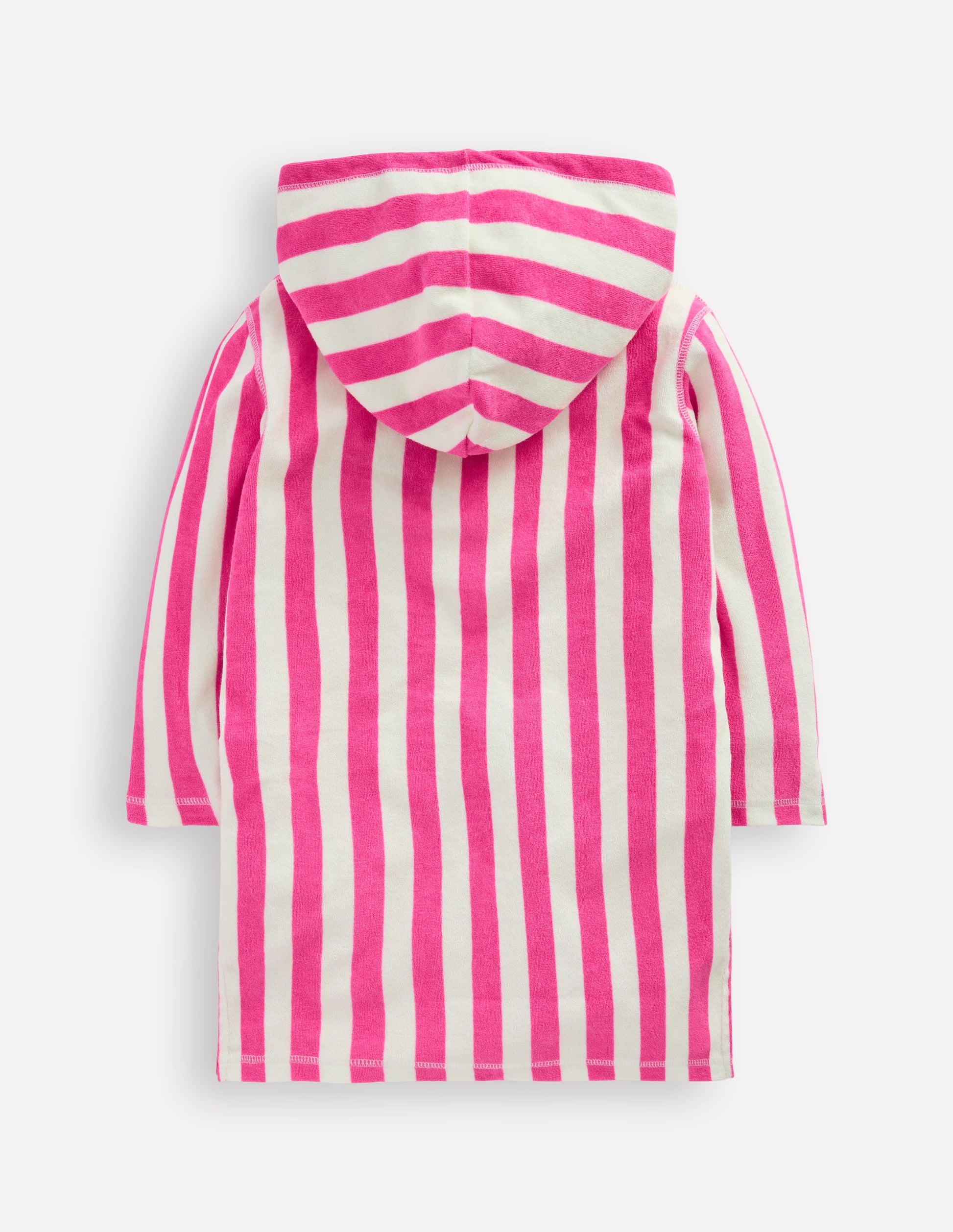 Mara Towelling Throw-On-Sorbet Pink Palm Tree Stripe-2