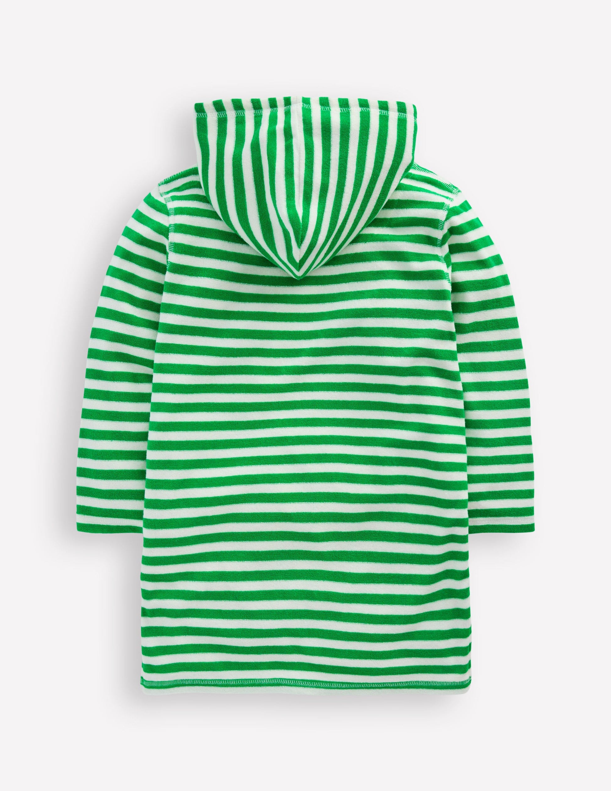 Mara Towelling Throw-On-Green Seahorse Stripe-2