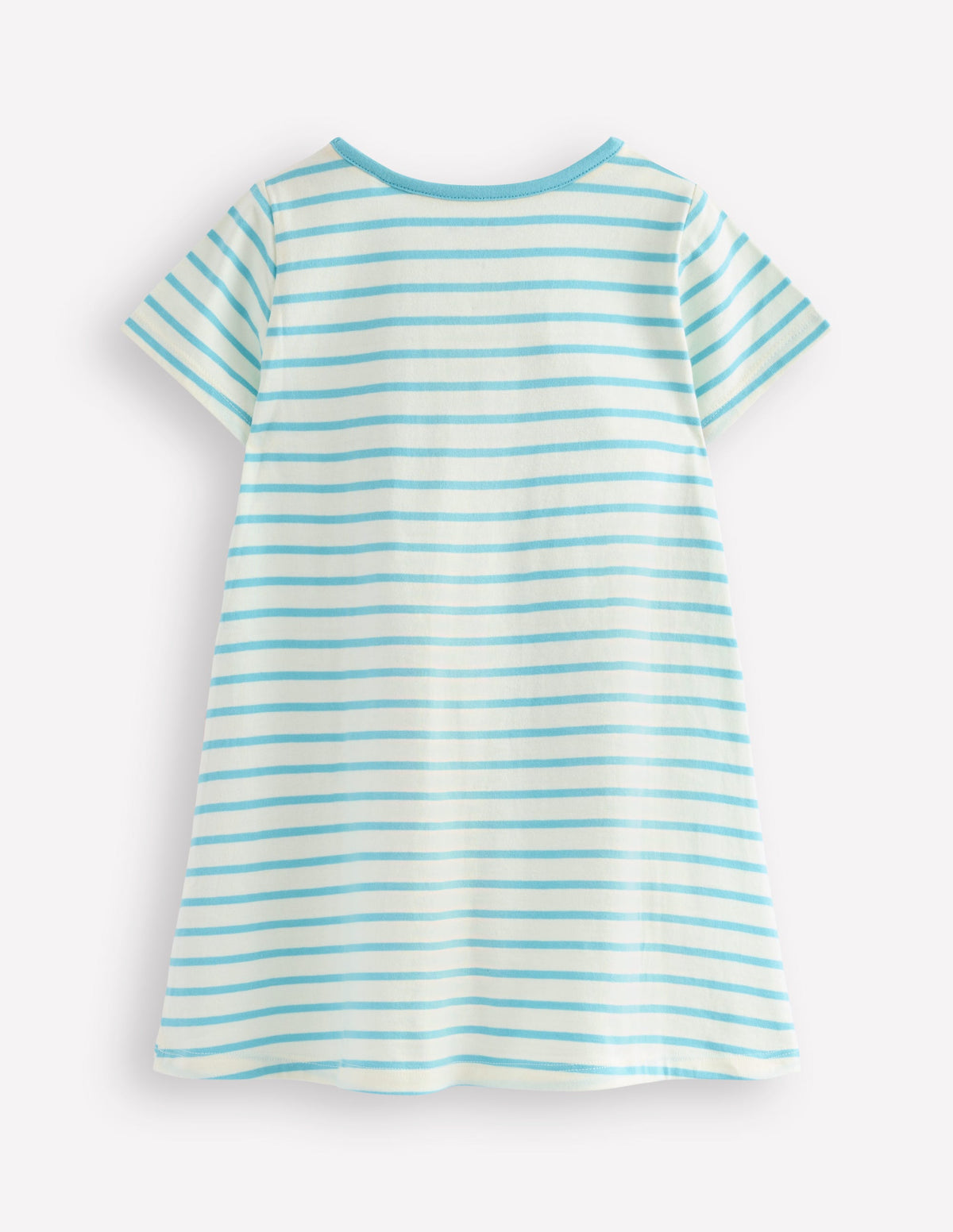 Short Sleeve Applique Tunic-Caribbean Blue Animals - Image 2