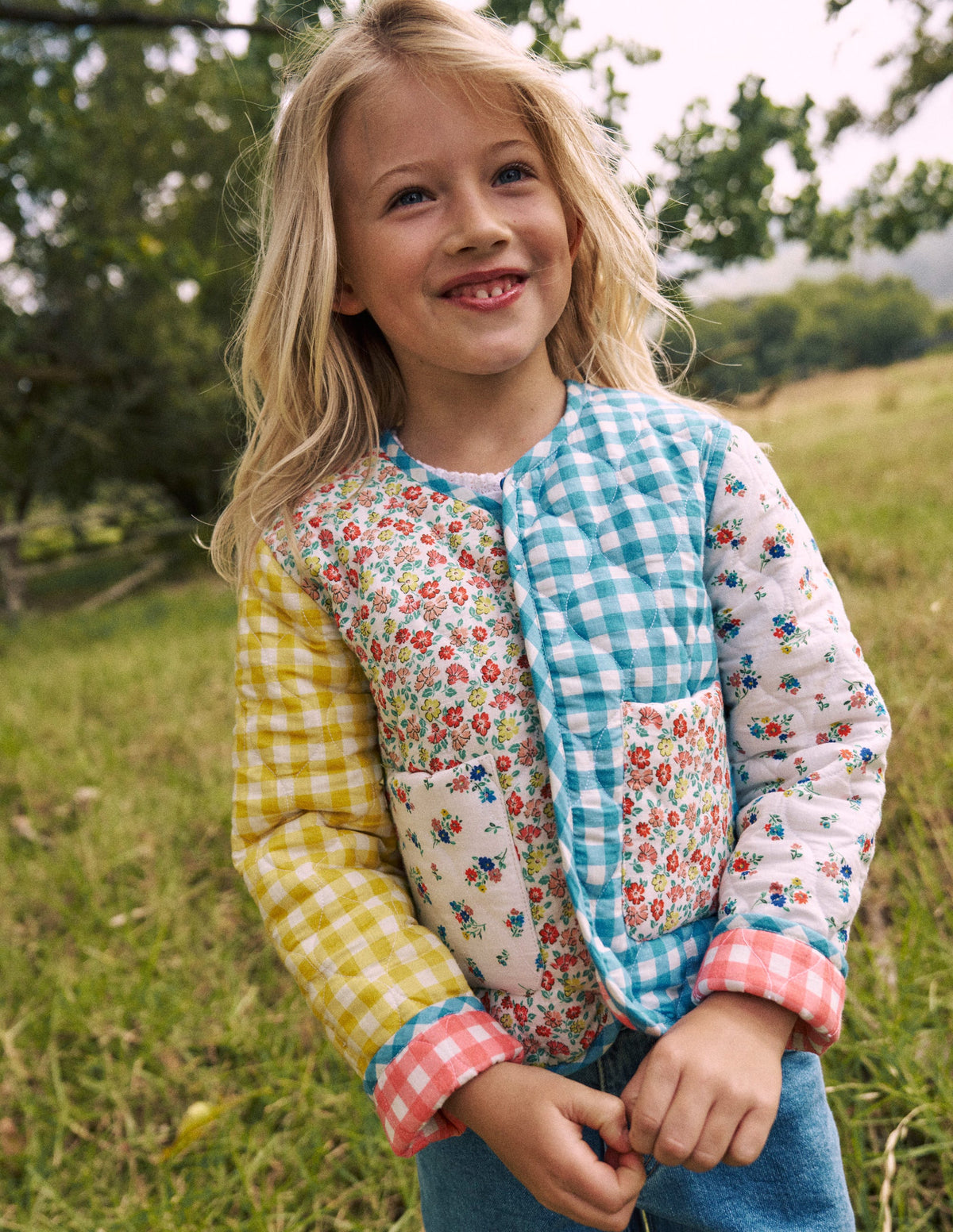 Aurore Reversible Jacket-Patchwork Floral - Image 5