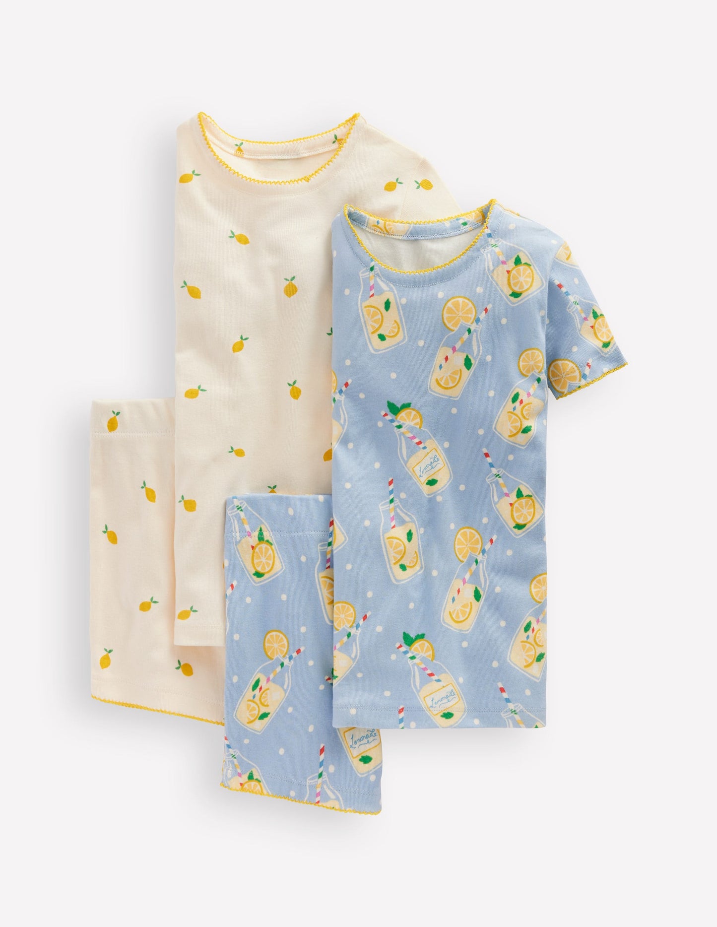 Twin Pack Short Pyjamas-Lemonade Mix