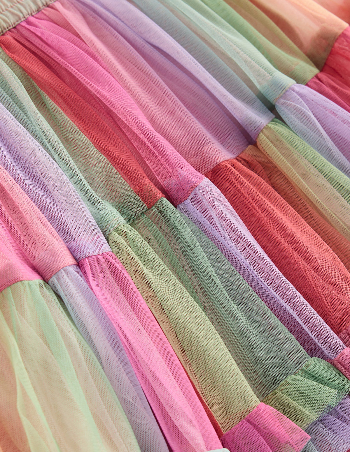 Tulle Ruffle Skirt-Multi - Image 3