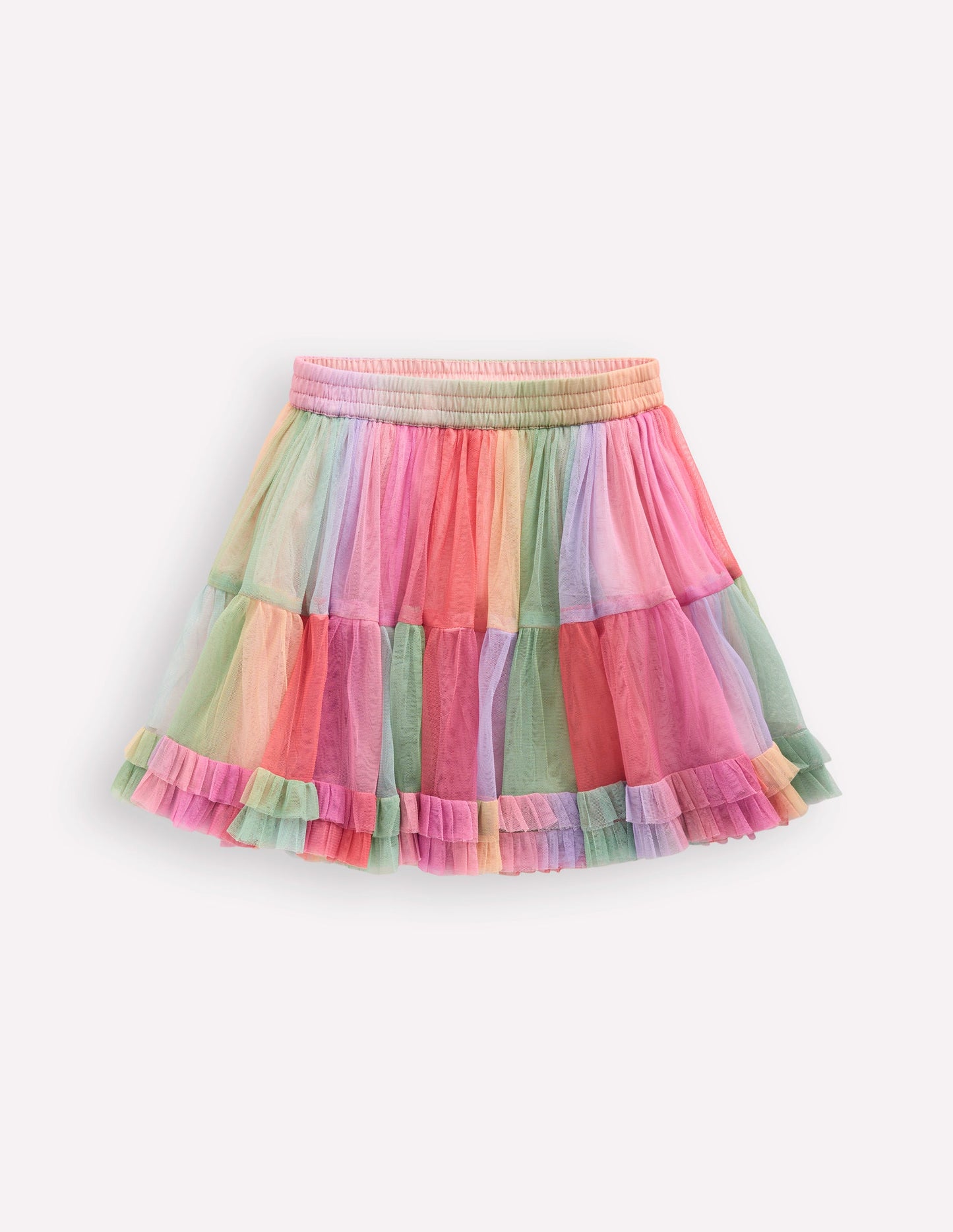 Tulle Ruffle Skirt-Multi