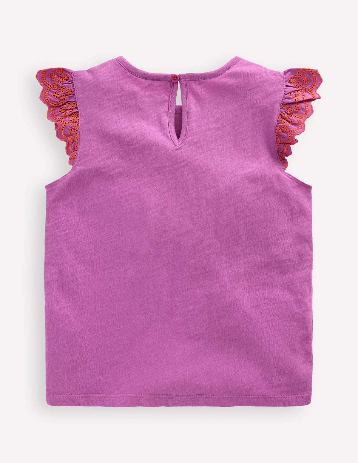 Margaret Broderie Frill Tee-Orchid Purple - Image 2