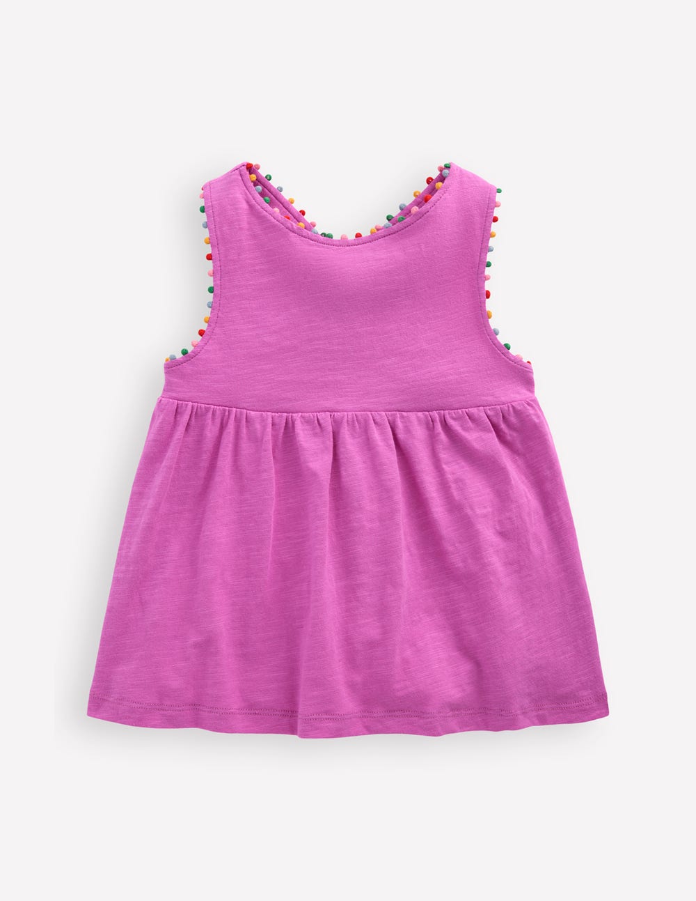 Cross-back Pom Top-Foxglove Purple - Image 1