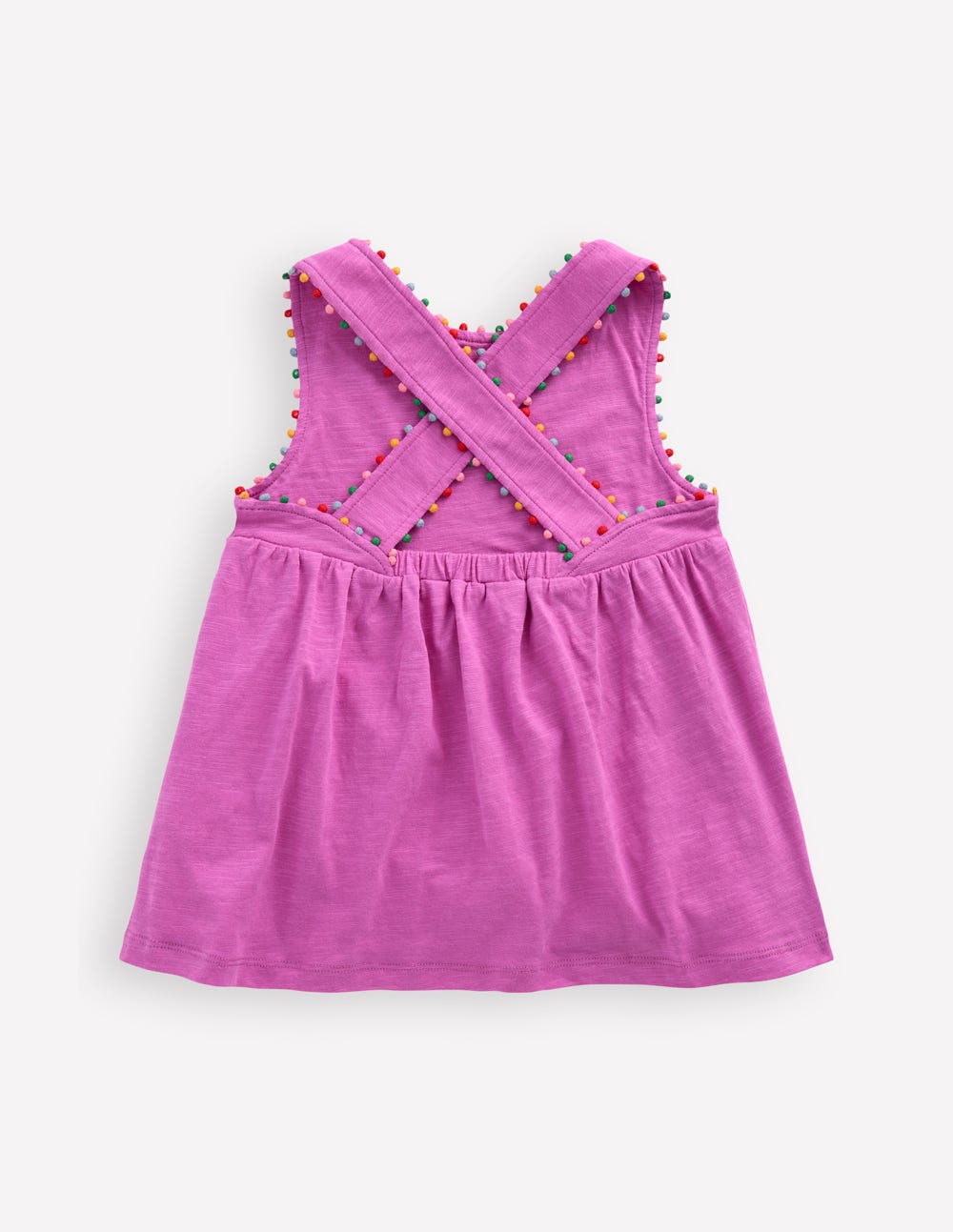 Cross-back Pom Top-Foxglove Purple - Image 2