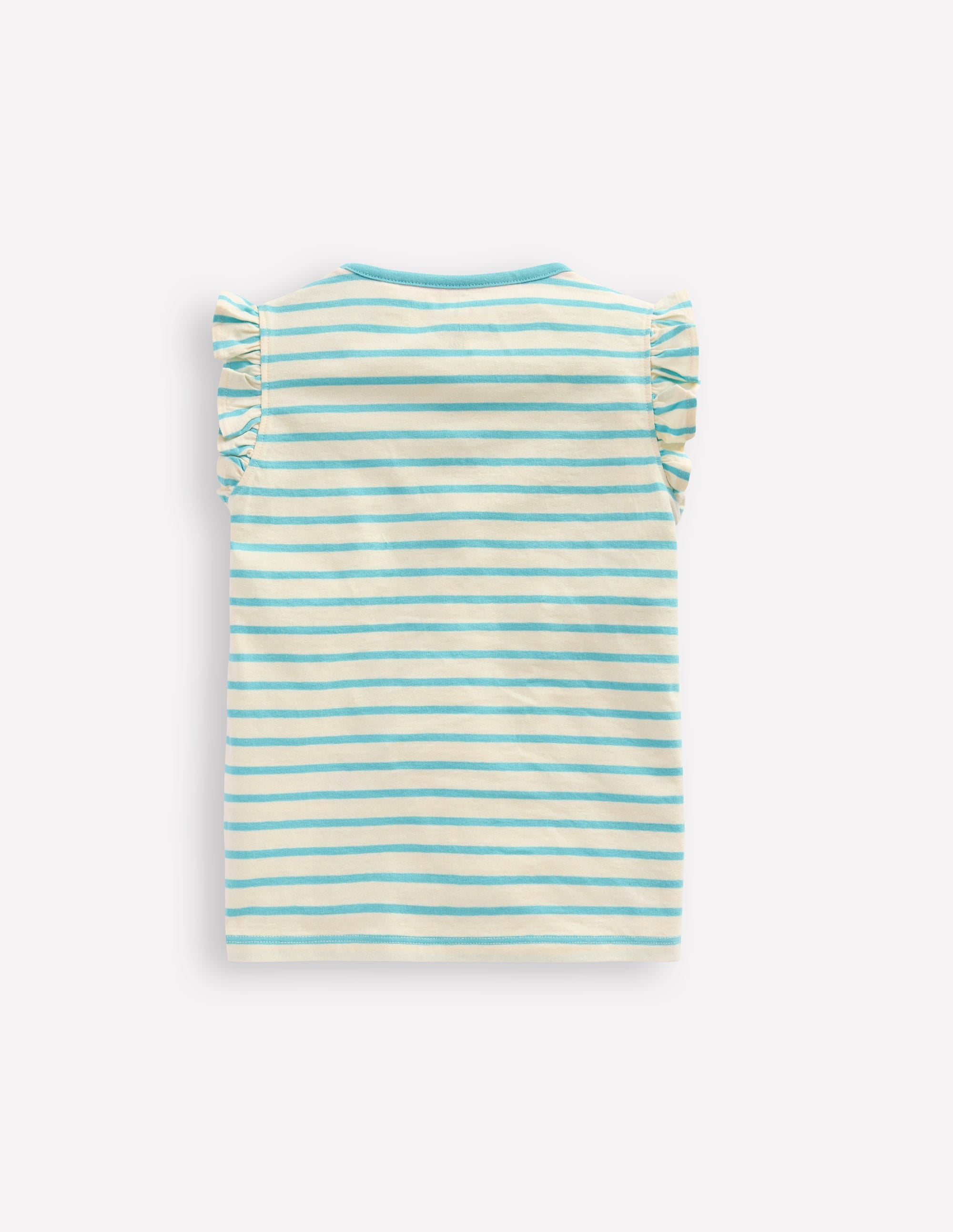 Flutter Short Sleeve T-shirt-Caribbean Blue Jellyfish - Image 2