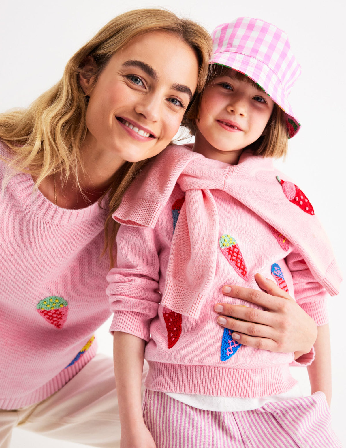 Karina Fun Crochet Sweater-Soft Pink Ice Creams - Image 5