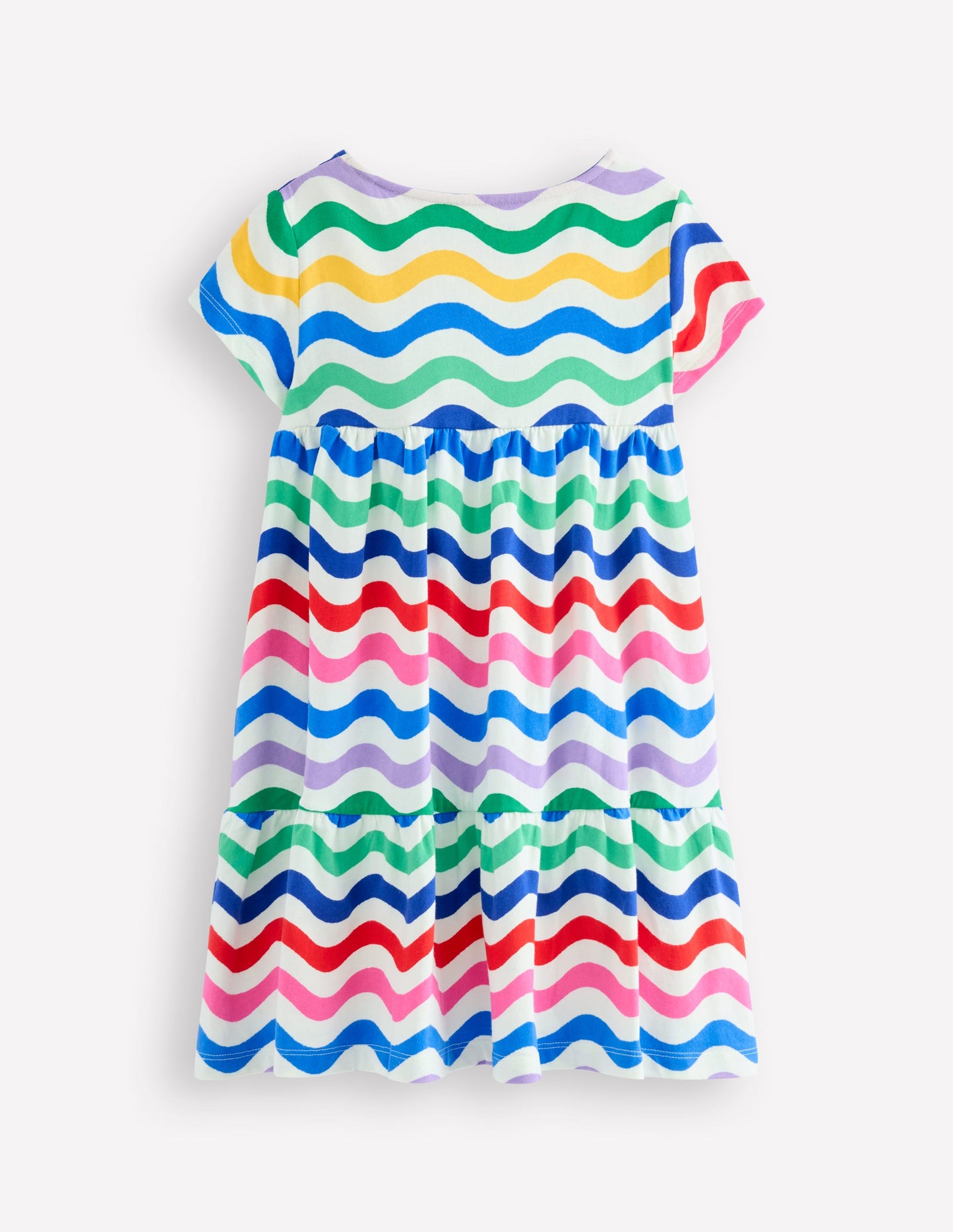 Ariel Twirly Jersey Dress-Multi Wave