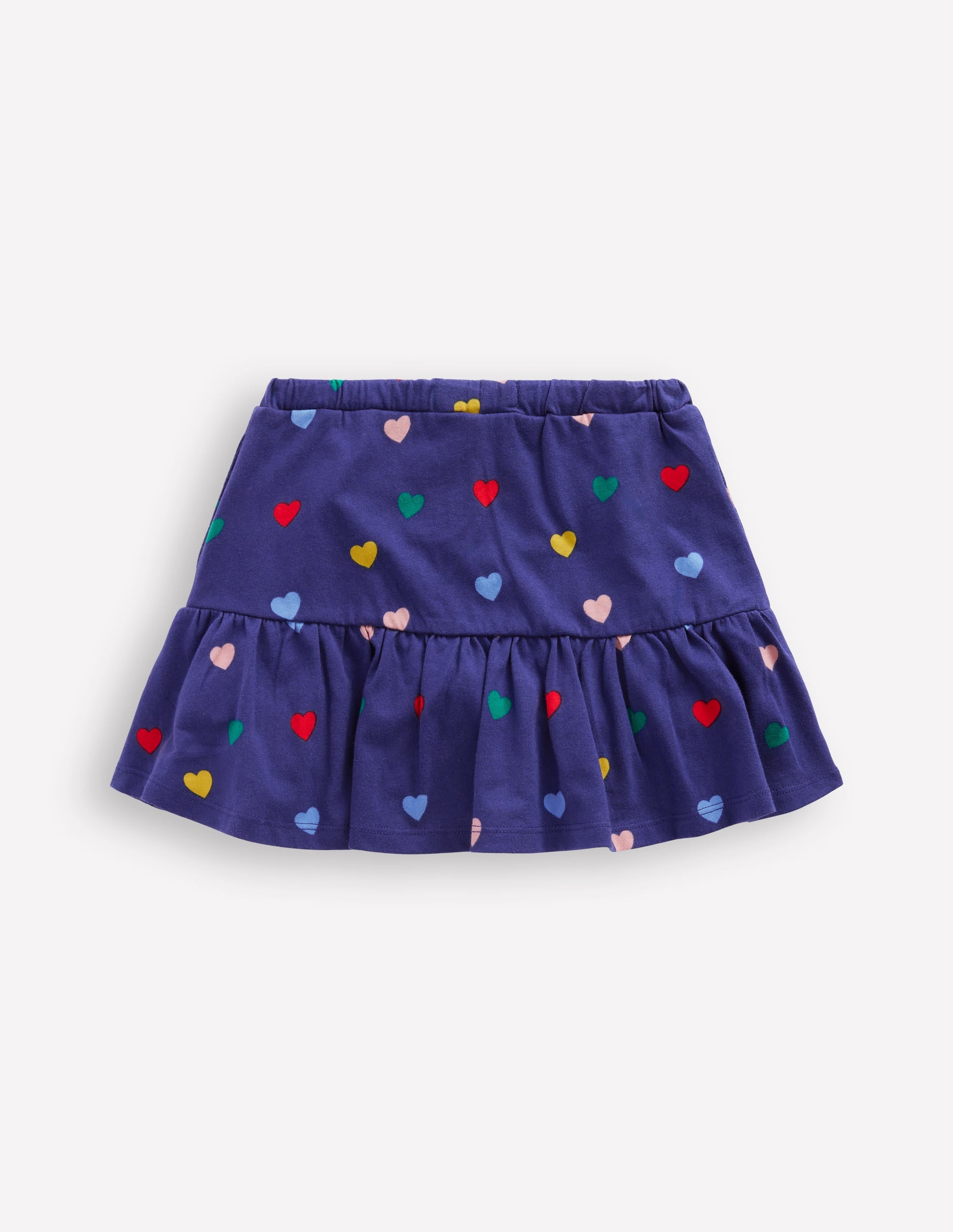 Tiered Jersey Skort-Starboard Blue Multi Hearts - Image 2