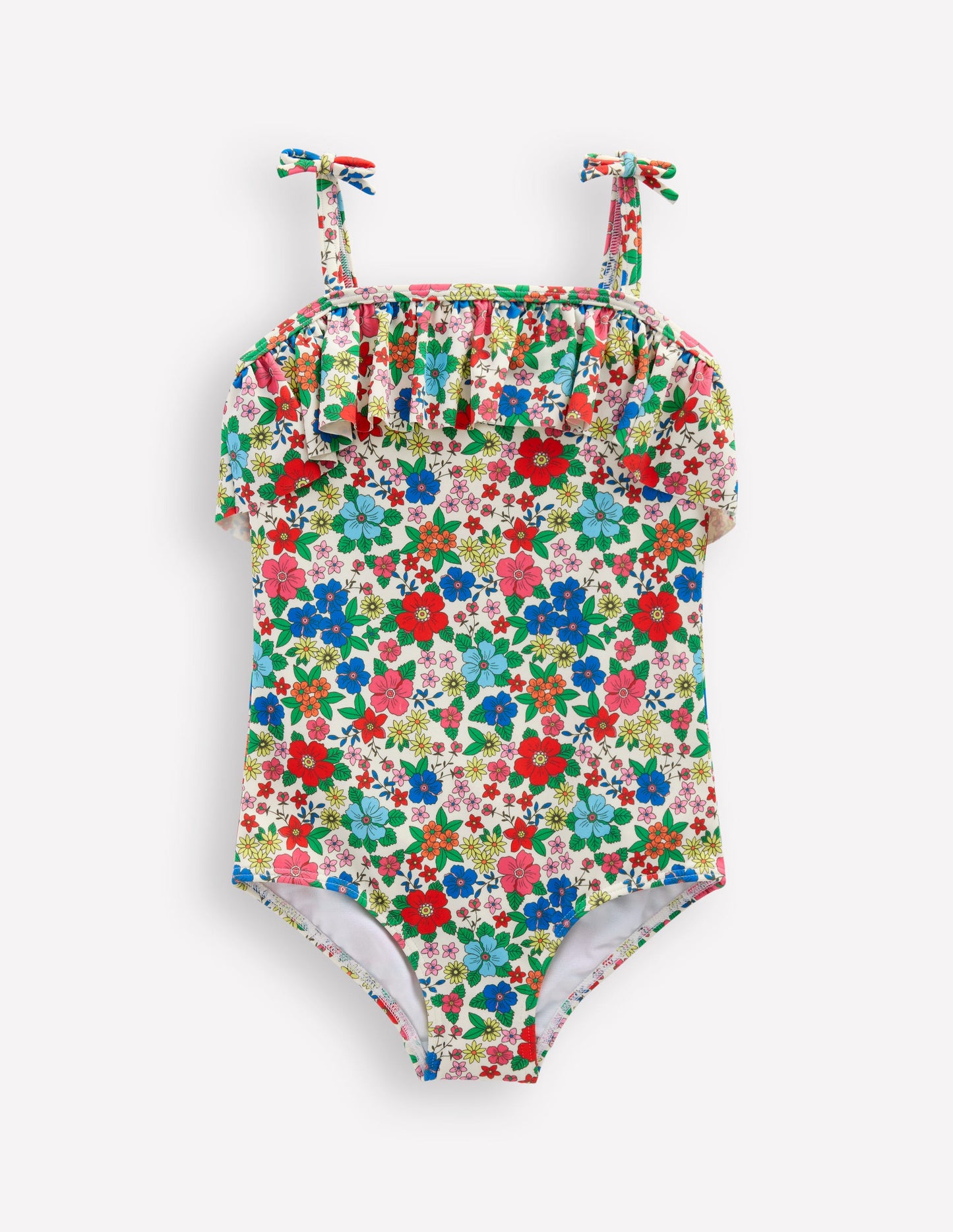 Tallulah Frill Swimsuit-Multi Holiday Flowerbed