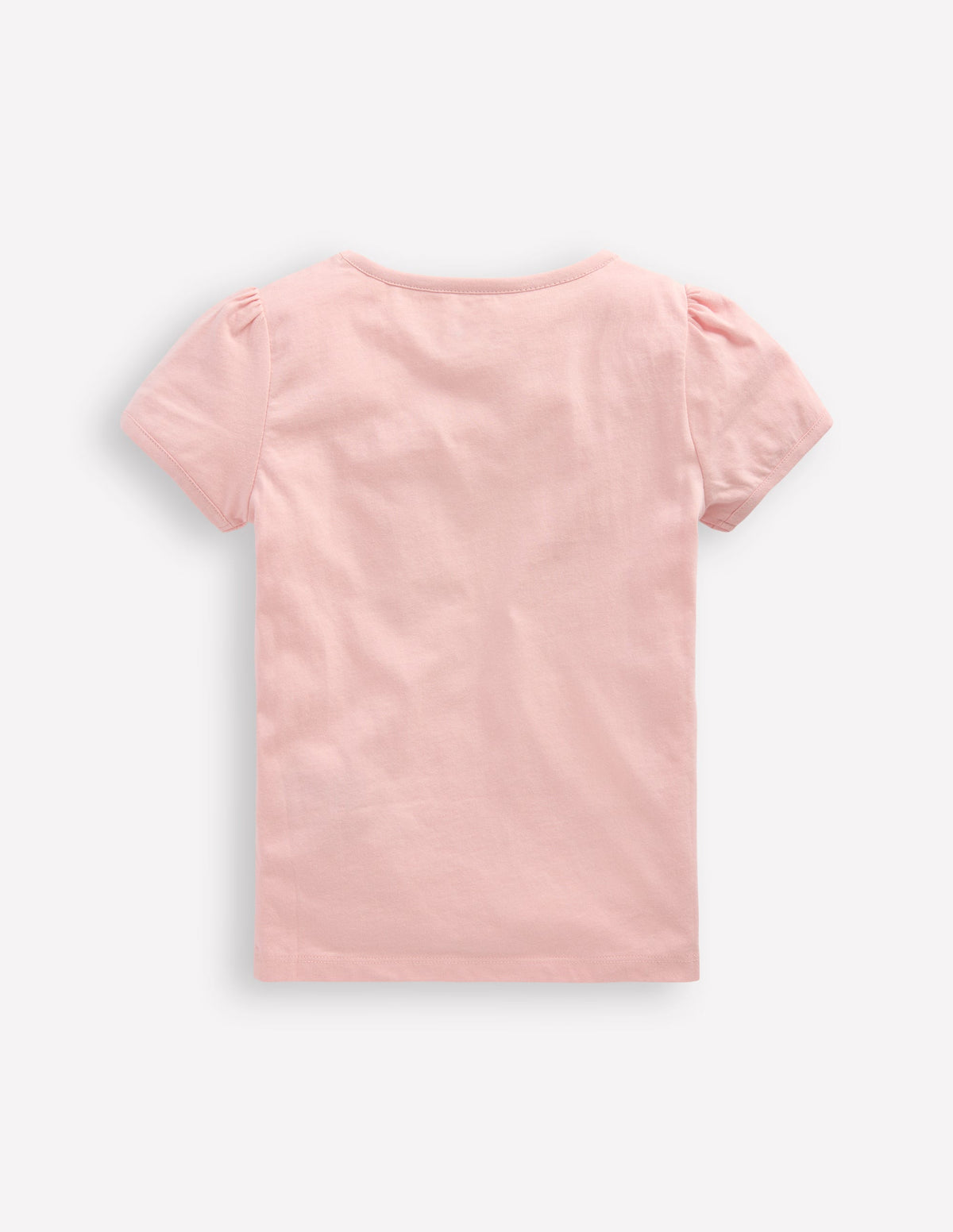 Puff Sleeve Applique Top-Chalk Pink Lemonade Bunny - Image 2
