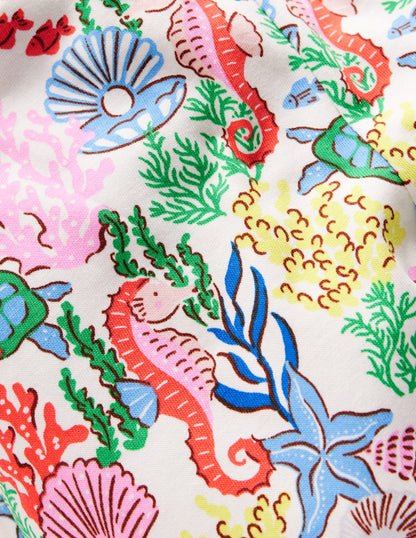 Vacation Pants-Multi Coral Cove-3