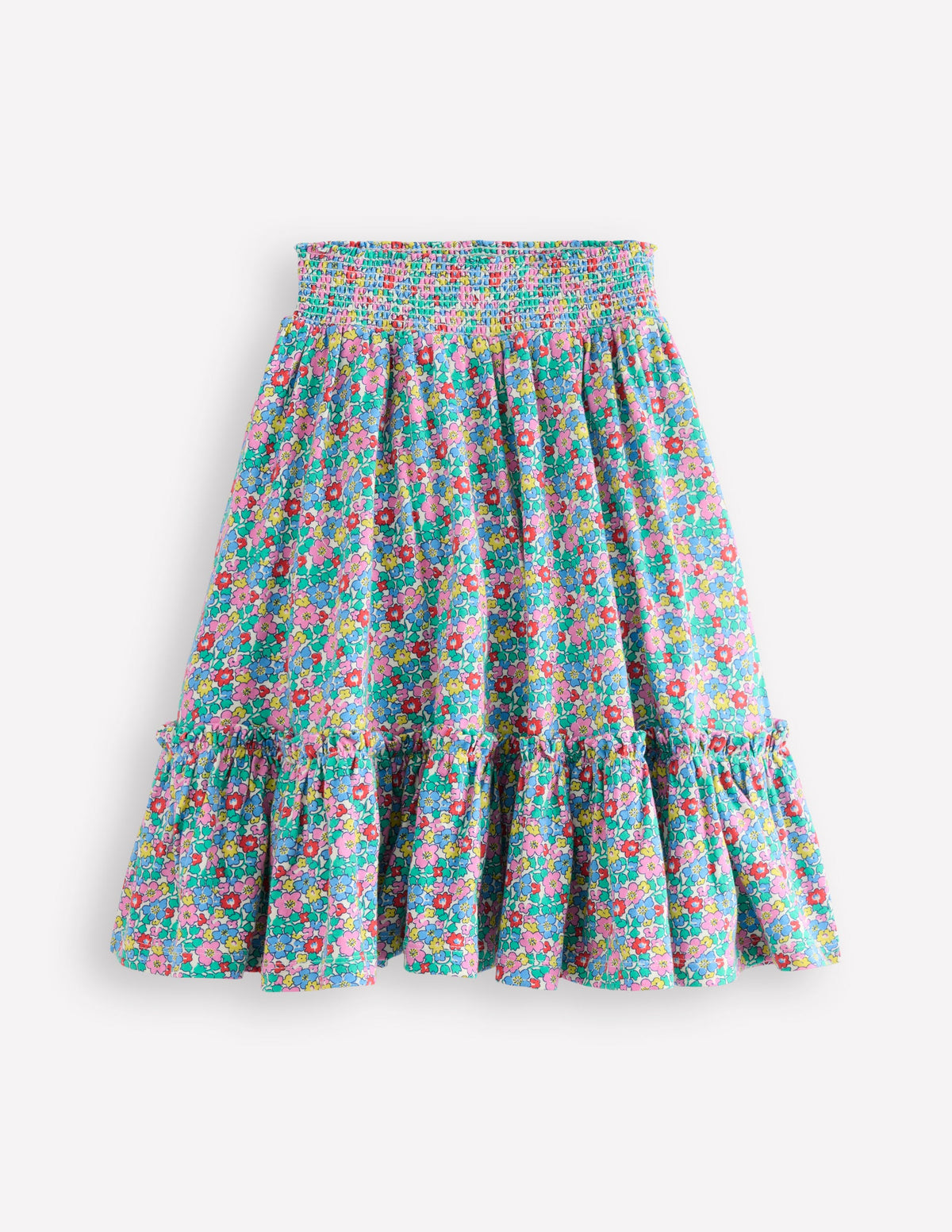 Jersey Midi Skirt-Multi Flowerbed - Image 1