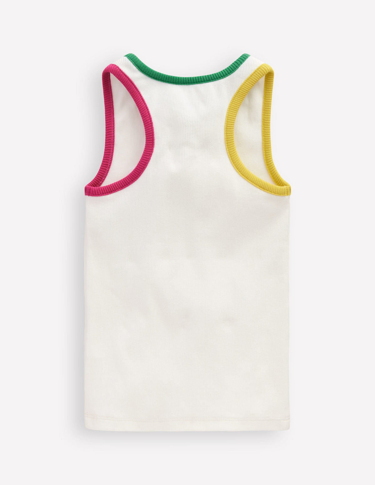 Racerback Ribbed Vest-White - Image 2