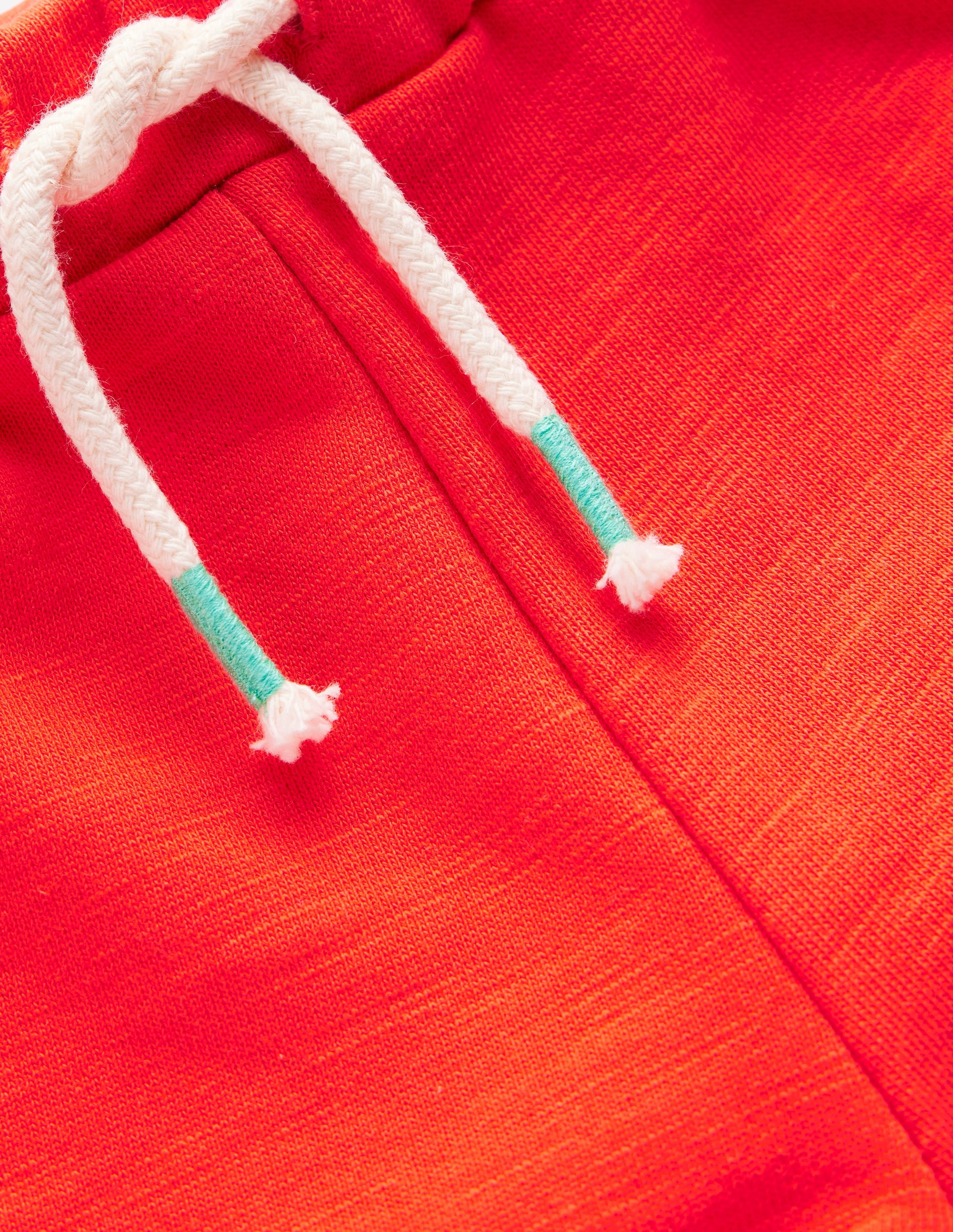 Pom Trim Jersey Short-Firecracker Red - Image 3