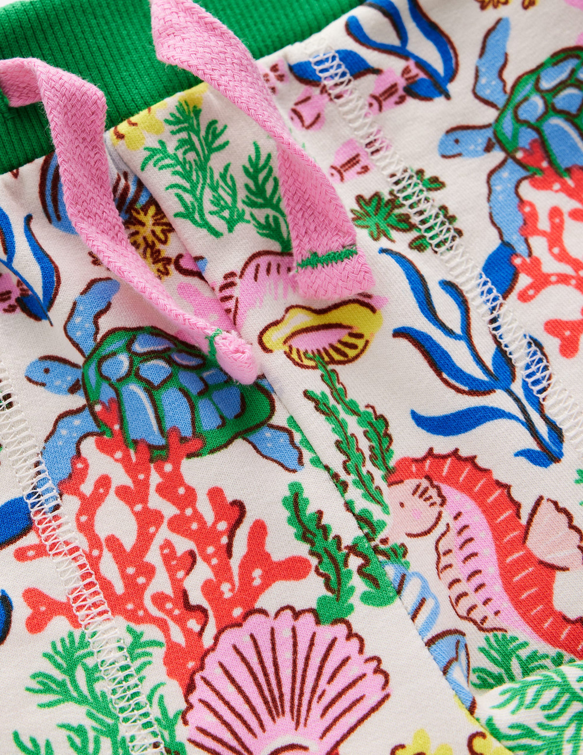 Printed Jersey Shorts-Multi Coral Cove - Image 3