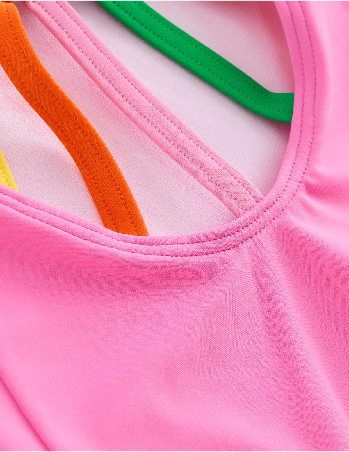 Selena Rainbow Strap Swimsuit-Strawberry Milkshake - Image 3