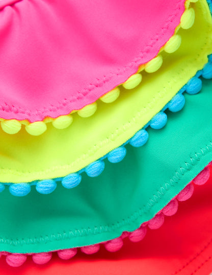 Multi Frill Bikini-Colourblock-3