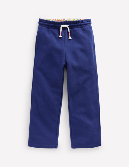 Wide Leg Jogger-Sapphire Blue