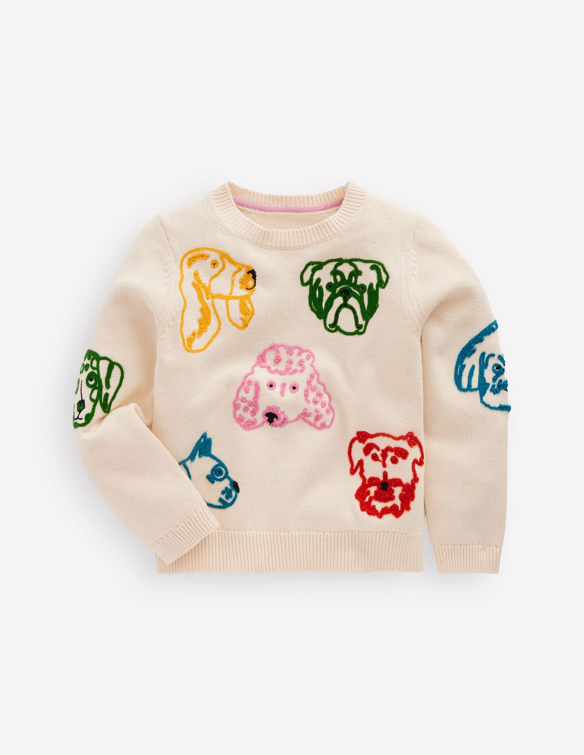 Fun Logo Sweater-Warm Ivory Dogs - Image 1