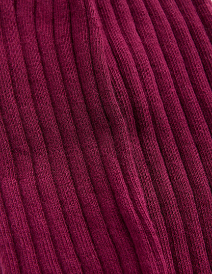 Ribbed Tights-Deep Wisteria-3