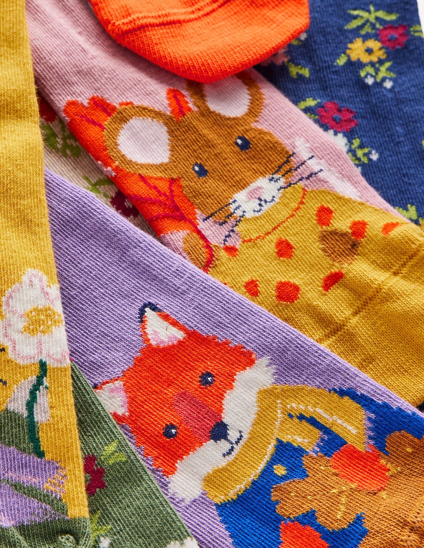 Socks 7 Pack-Autumn Animals