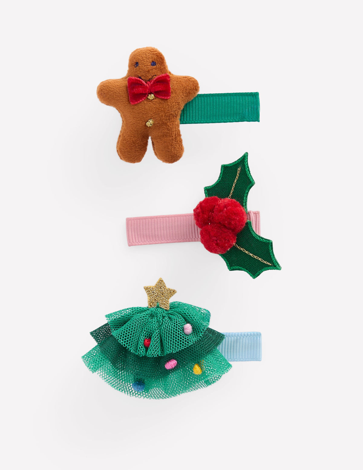 3-pack Hair Clips-Festive - Image 1