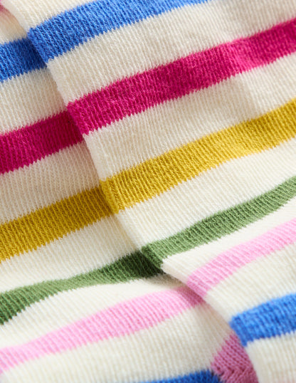 Patterned Tights-Soft Ivory Multi Stripe-2