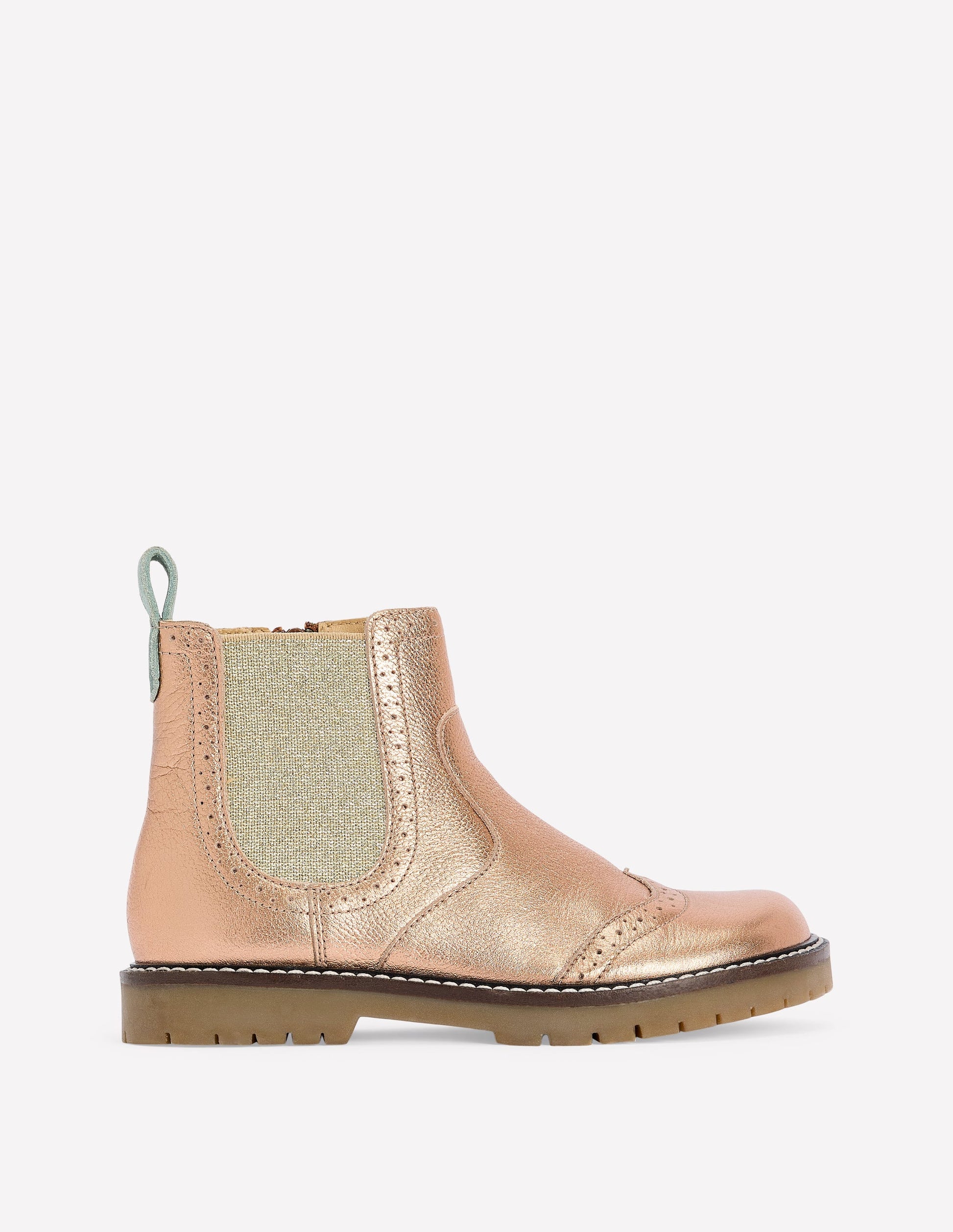 Leather Chelsea Boots-Bronze-1