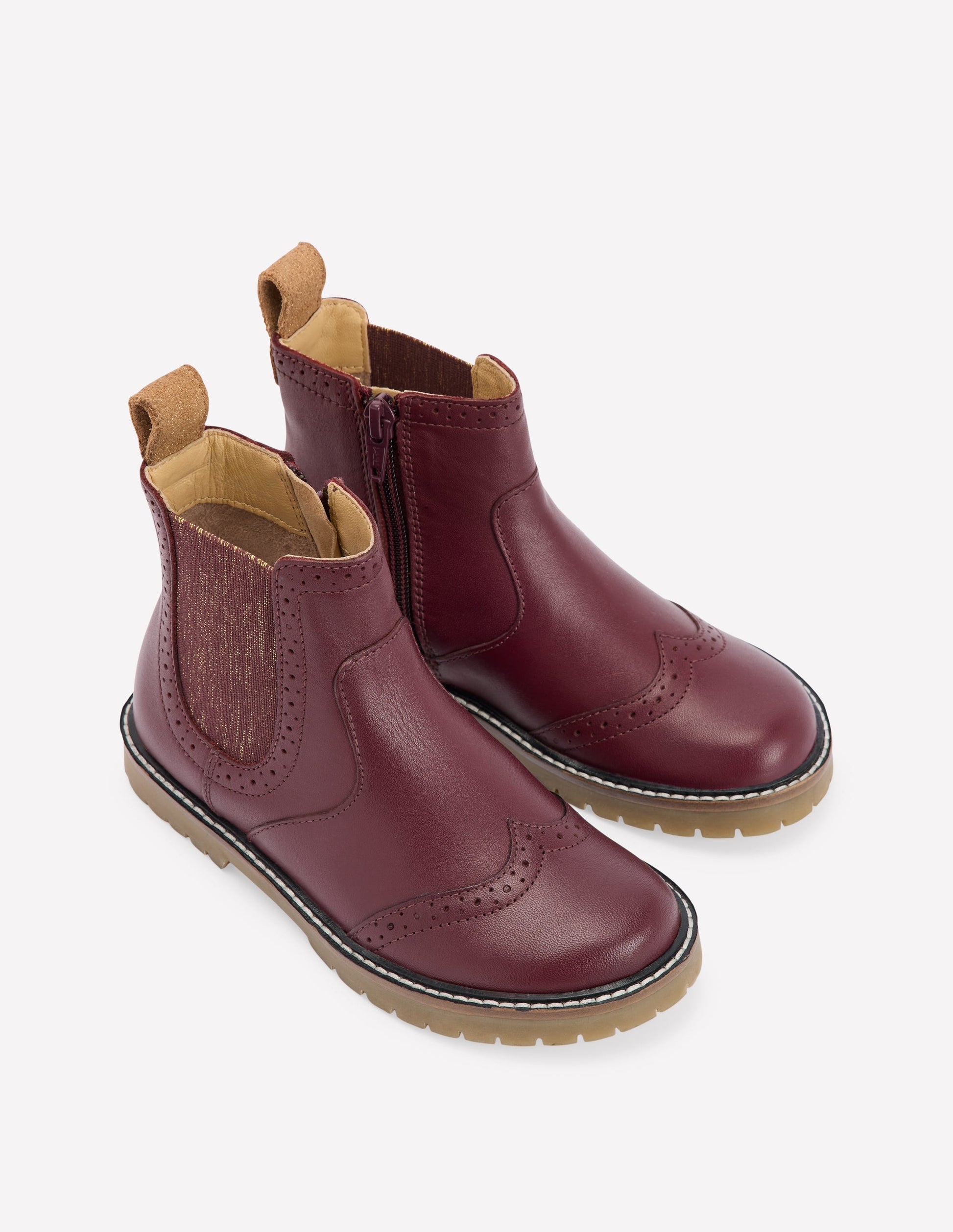 Leather Chelsea Boots-Oxblood-2