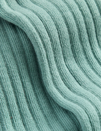 Baby Ribbed Tights-Eucalyptus-2