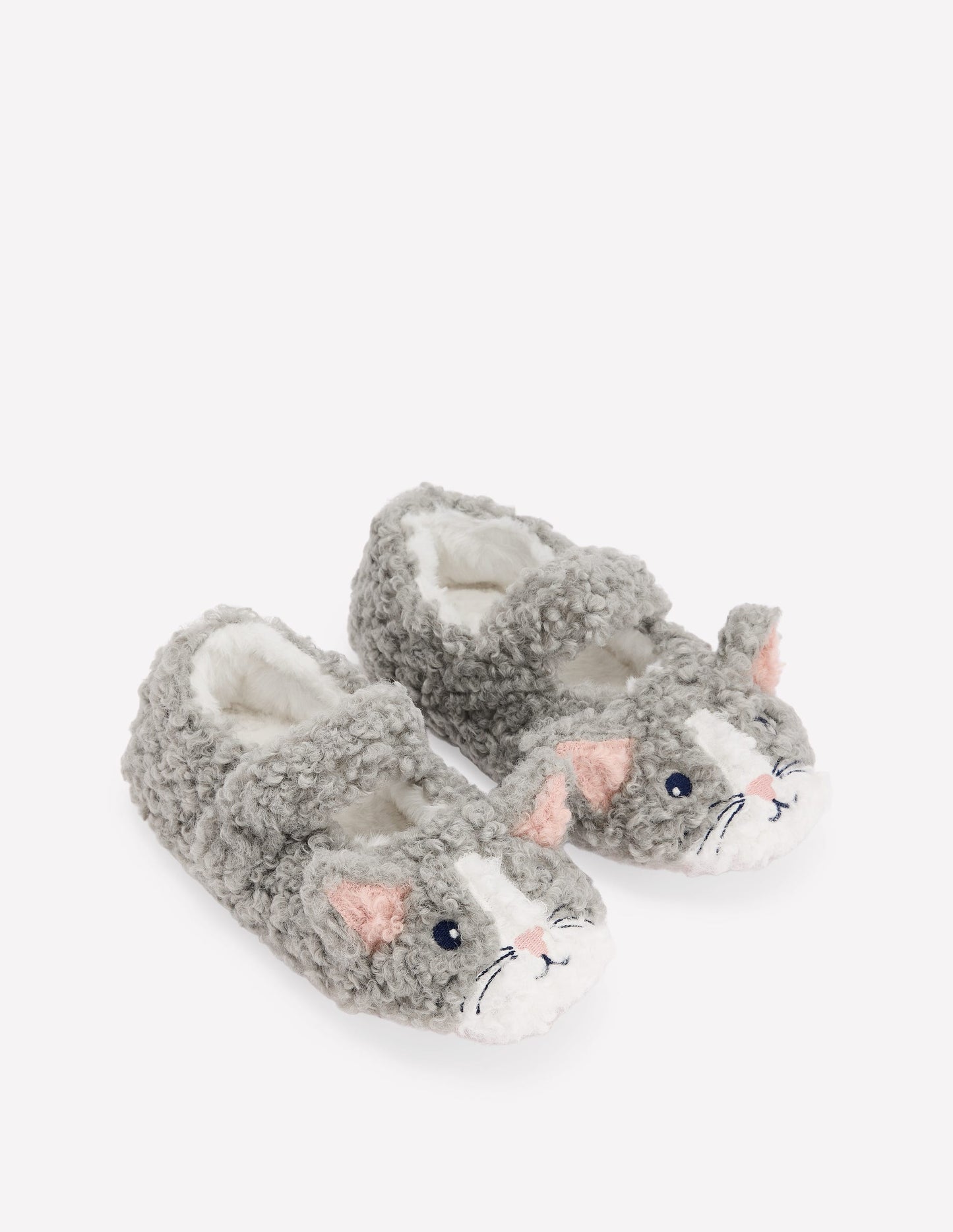Mary Jane Slippers-Grey Cat