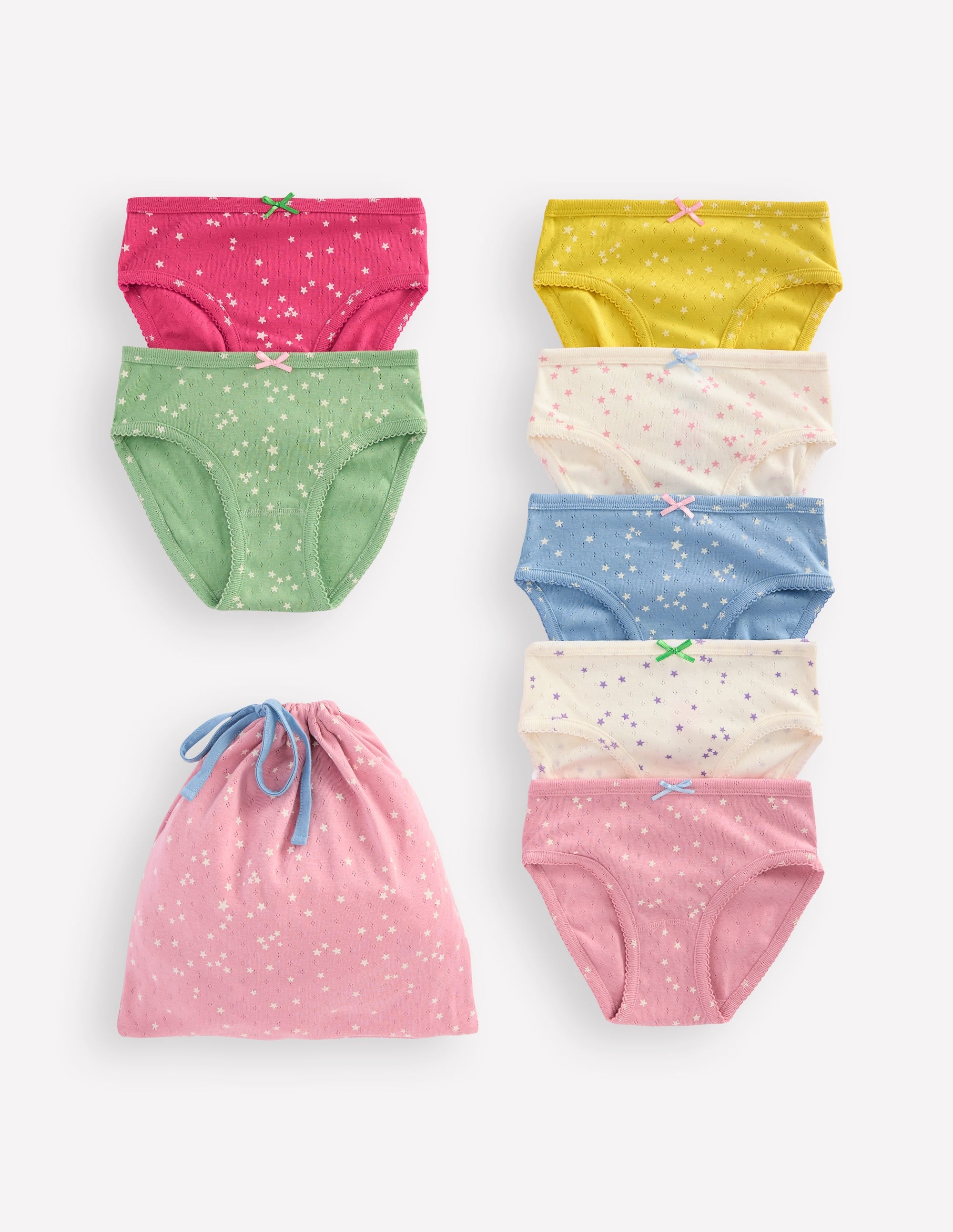 7-pack Pointelle Underwear-Multi Stars - Image 1